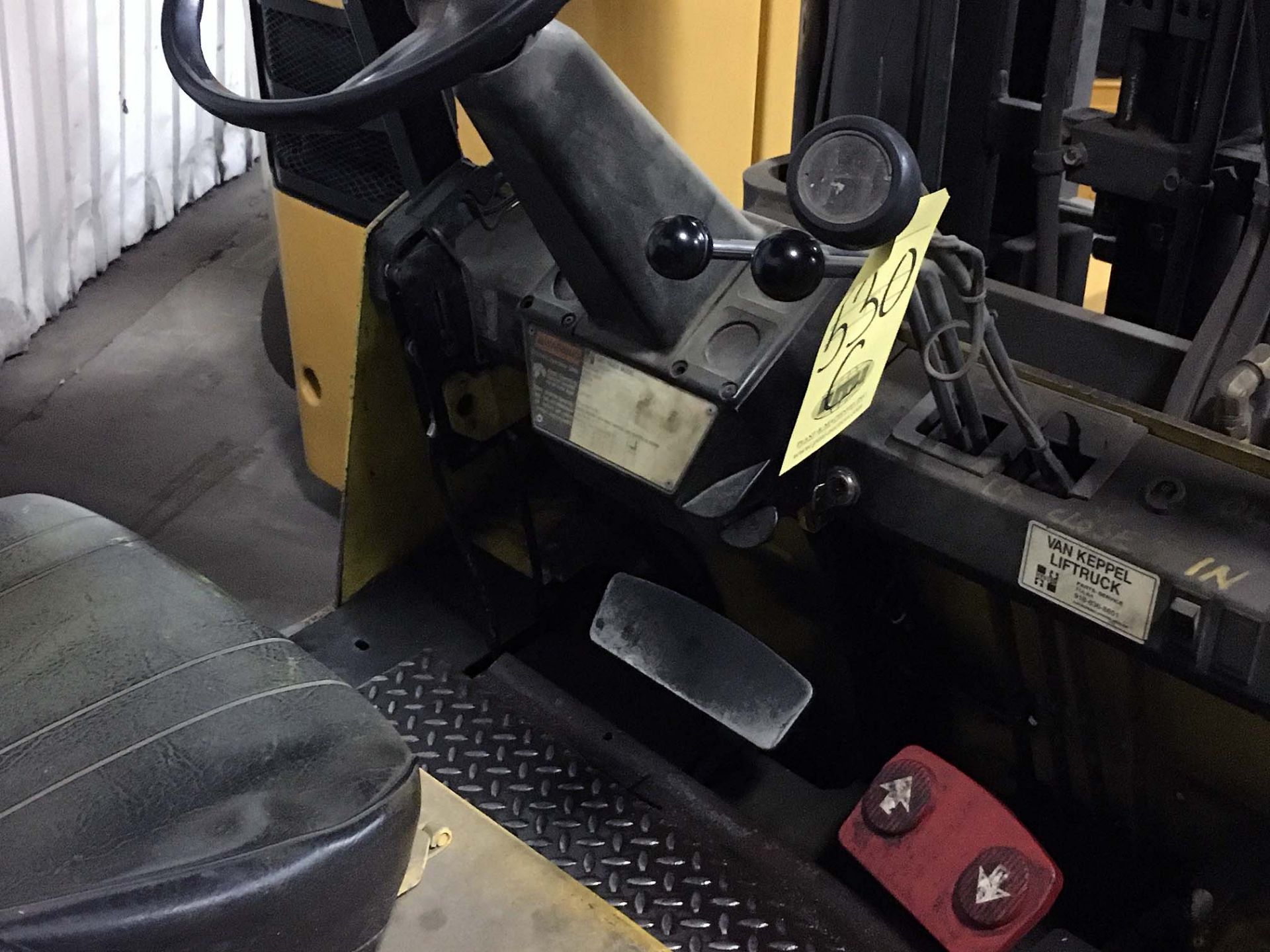 FORKLIFT, HYSTER 10,000-LB BASE CAP. MDL. S120XLS, currently set up for natural gas, 3-stage mast, - Image 6 of 6