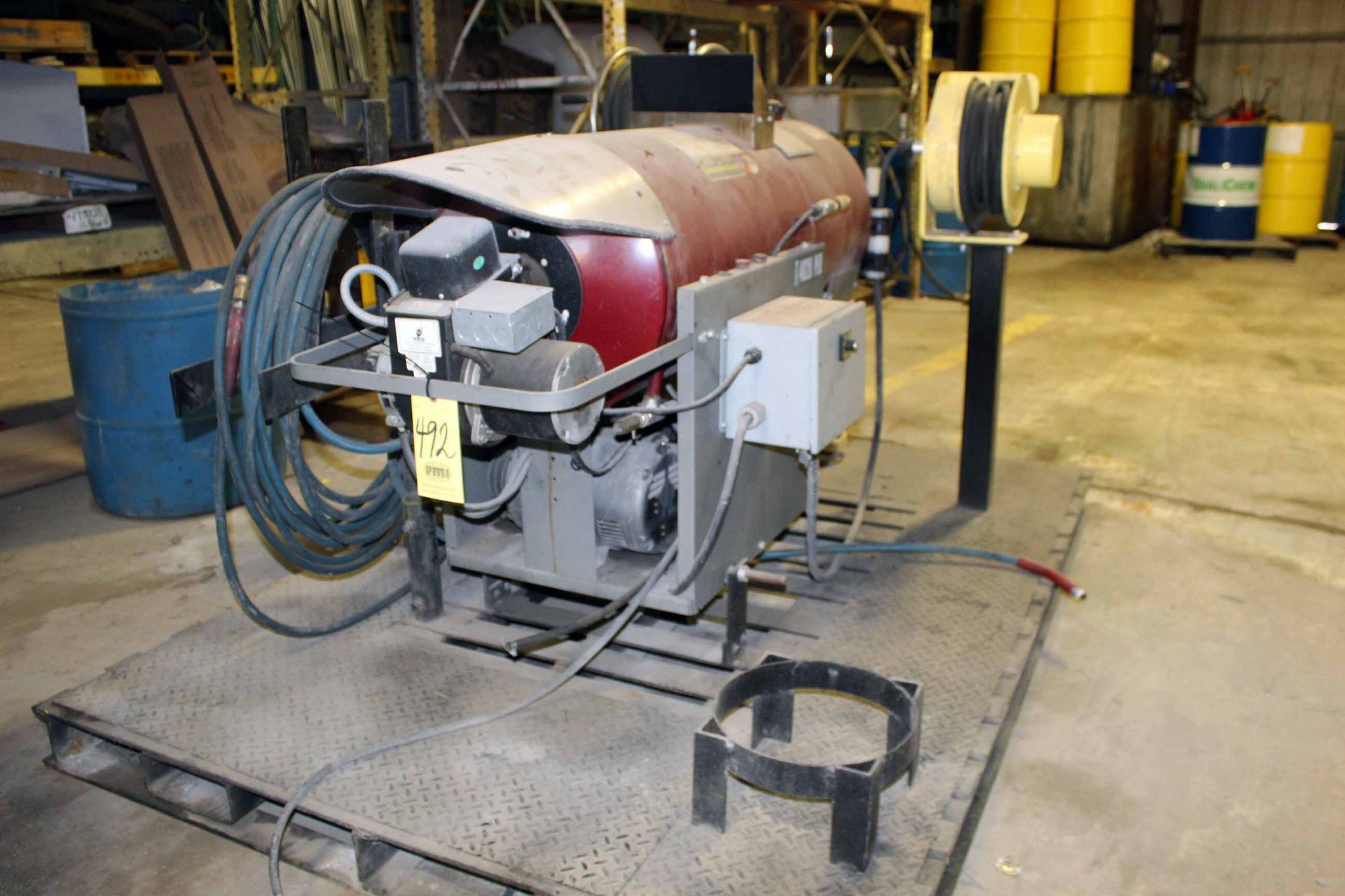 STEAM CLEANER SKID, WHITCO MDL. 4020PED, diesel fired, S/N 22991