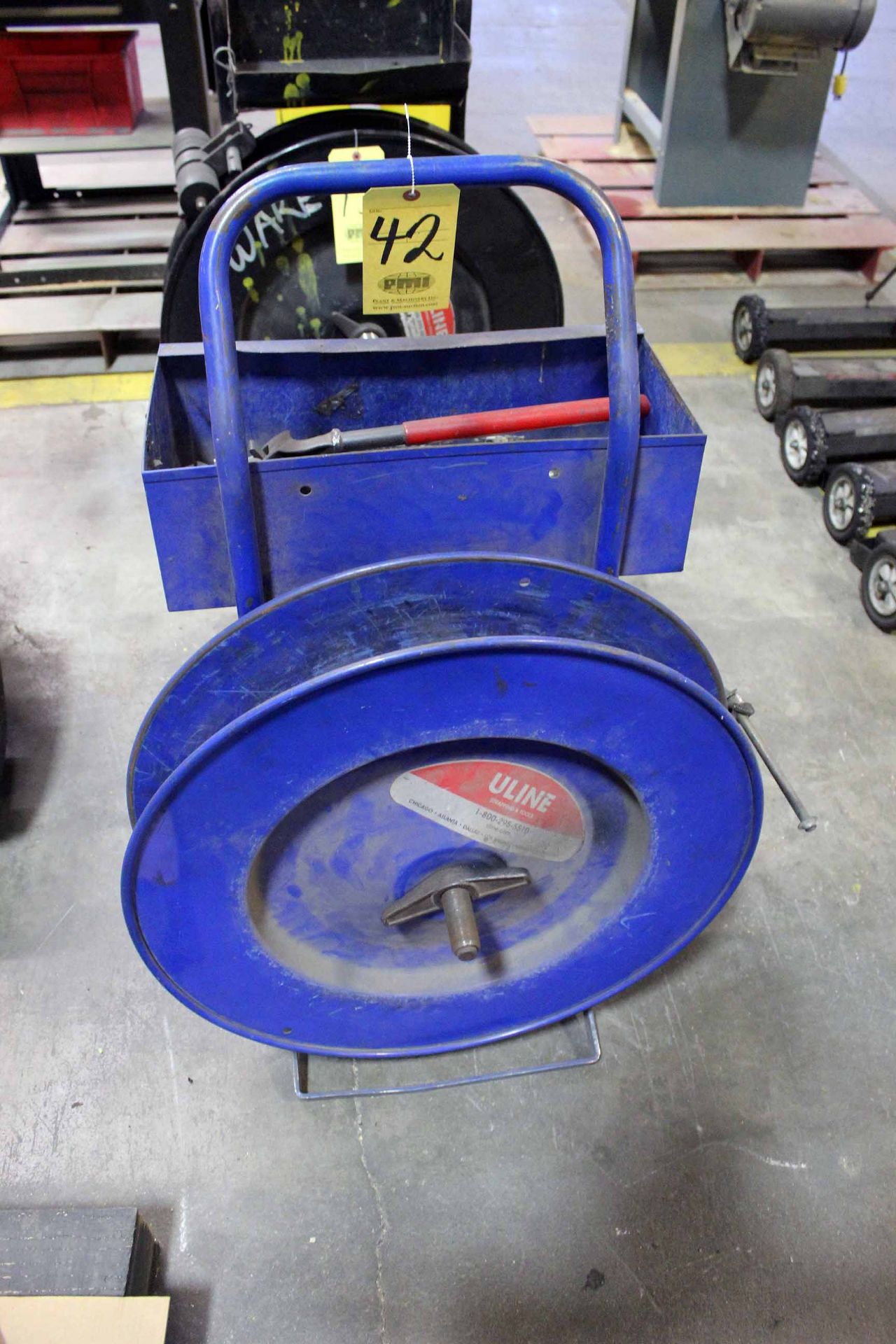 BANDING CART, ULINE, w/tools