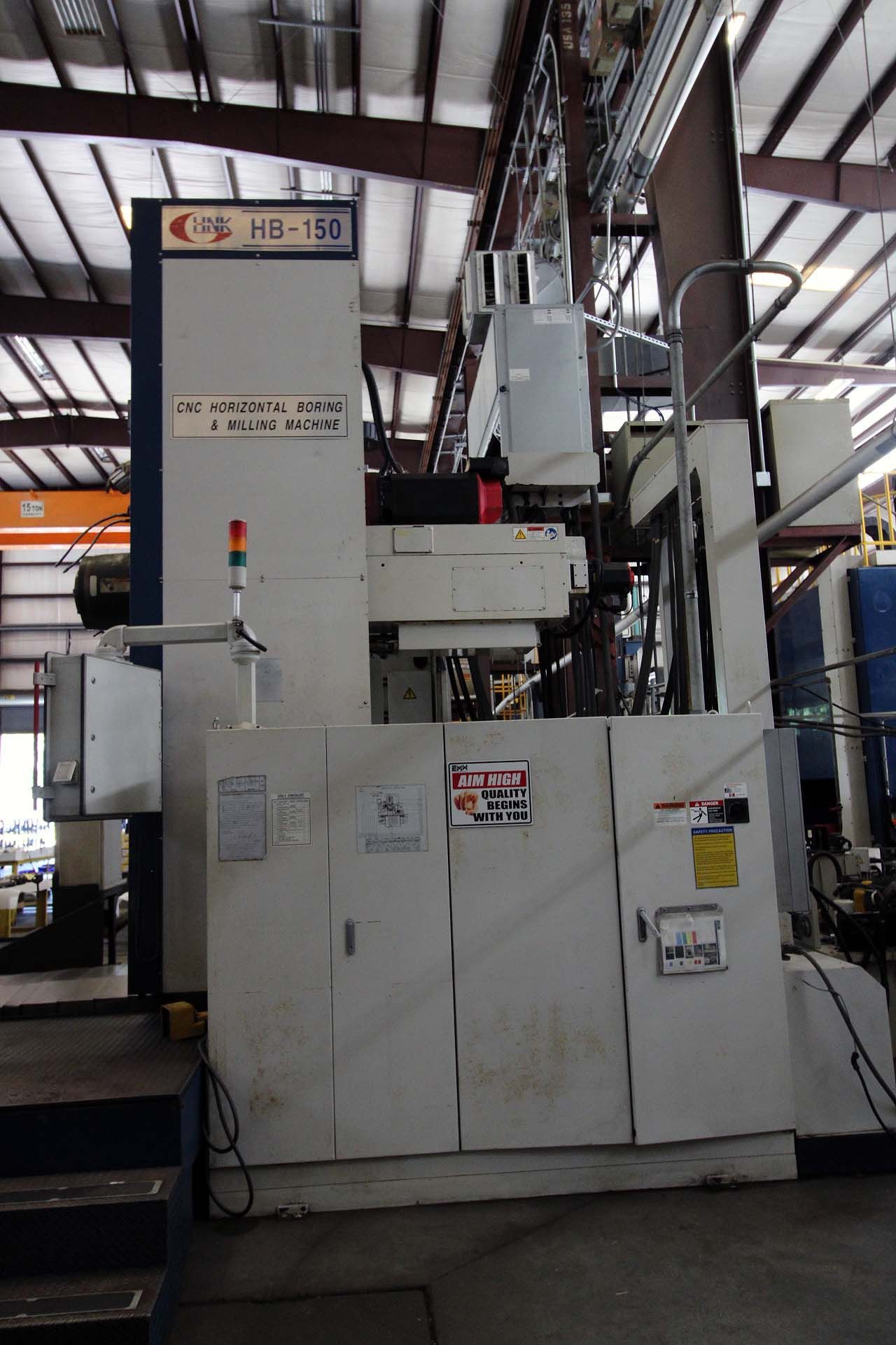 CNC HORIZONTAL BORING MILL, HNK MDL. HB-150, new 2011, Fanuc 18i-TB CNC control and set up to - Bild 6 aus 9