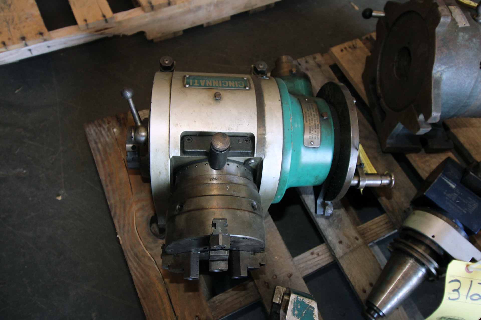 DIVIDING HEAD, CINCINNATI, 6" dia. 3-jaw chuck - Image 2 of 2