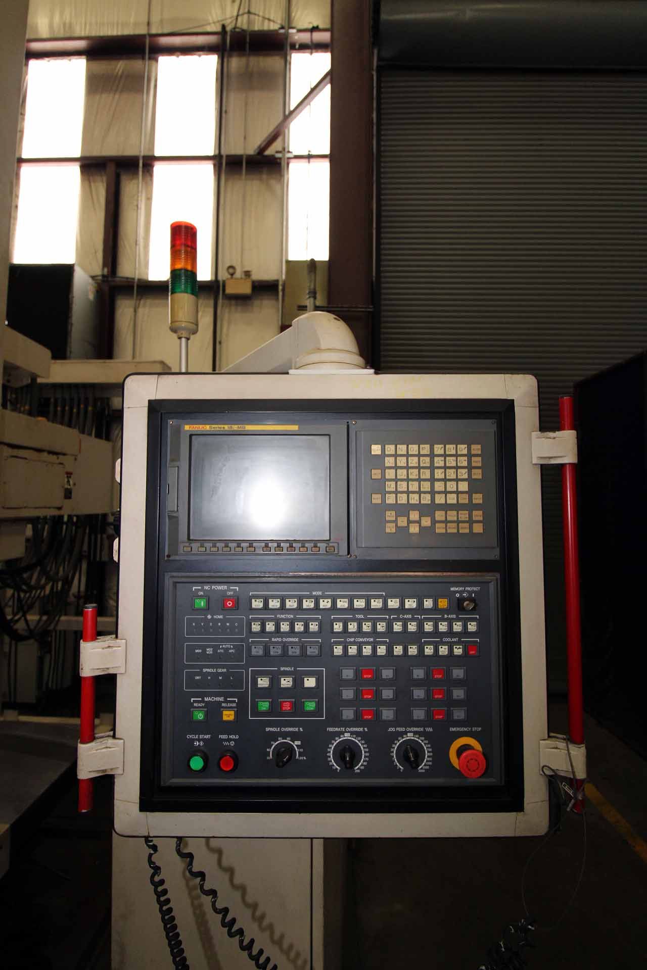 CNC HORIZONTAL BORING MILL, HNK MDL. HB-130, new 2011, Fanuc 18i-TB CNC control, 40 pos. ATC, 5.1” - Bild 2 aus 10