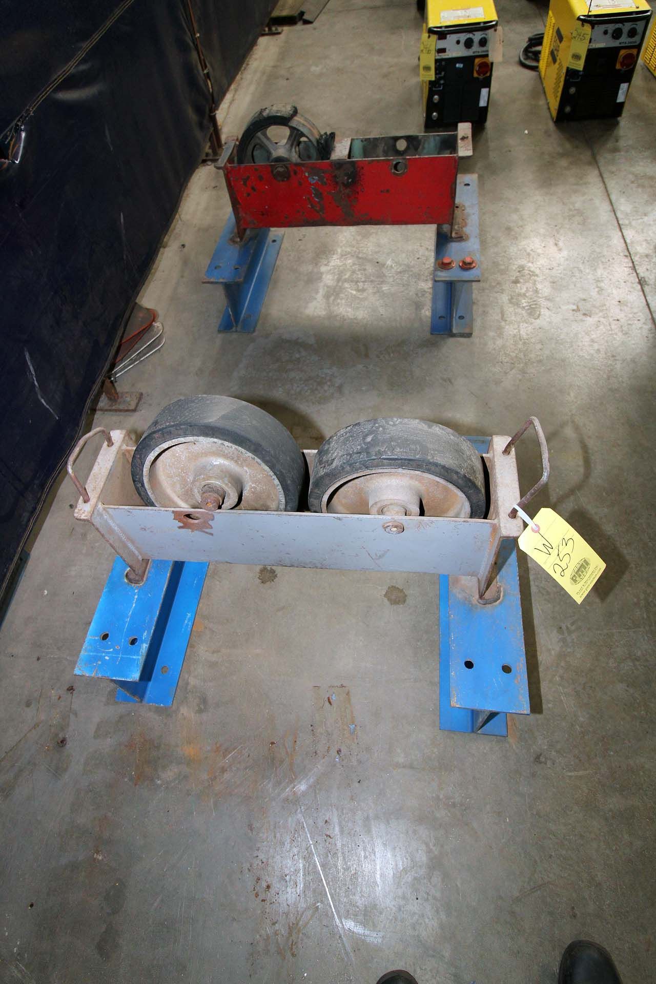 LOT OF IDLER TURNING ROLLS (4), 12" wheels - Image 4 of 4