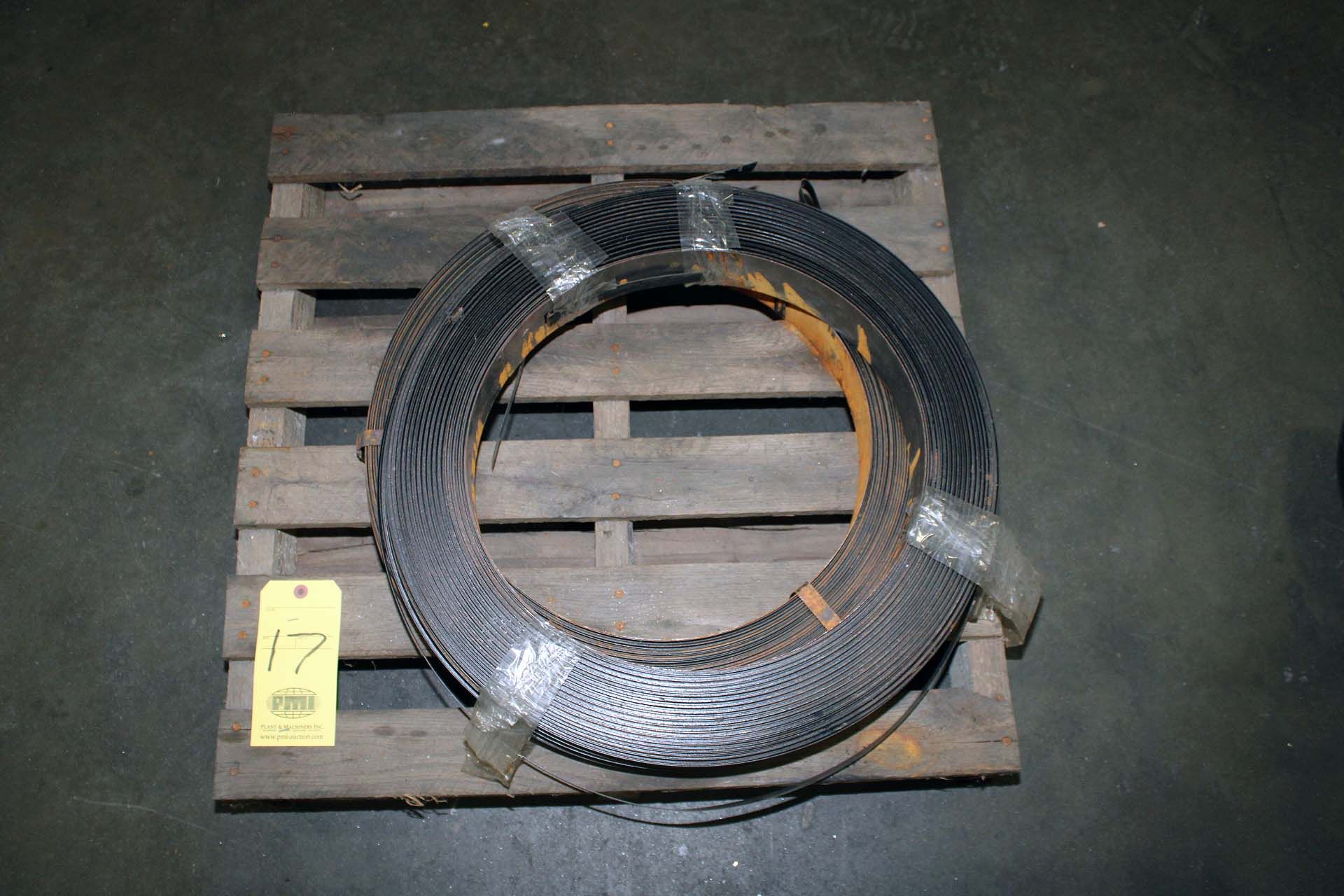 LOT OF STEEL BANDING MATERIAL, 3/4" (on one pallet)