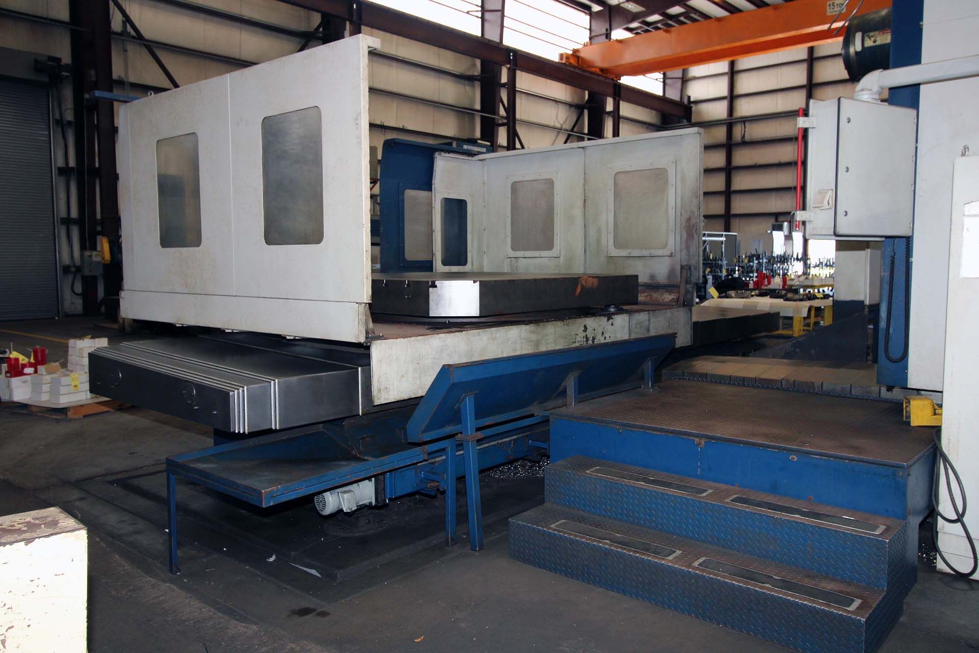 CNC HORIZONTAL BORING MILL, HNK MDL. HB-150, new 2011, Fanuc 18i-TB CNC control and set up to - Bild 5 aus 9