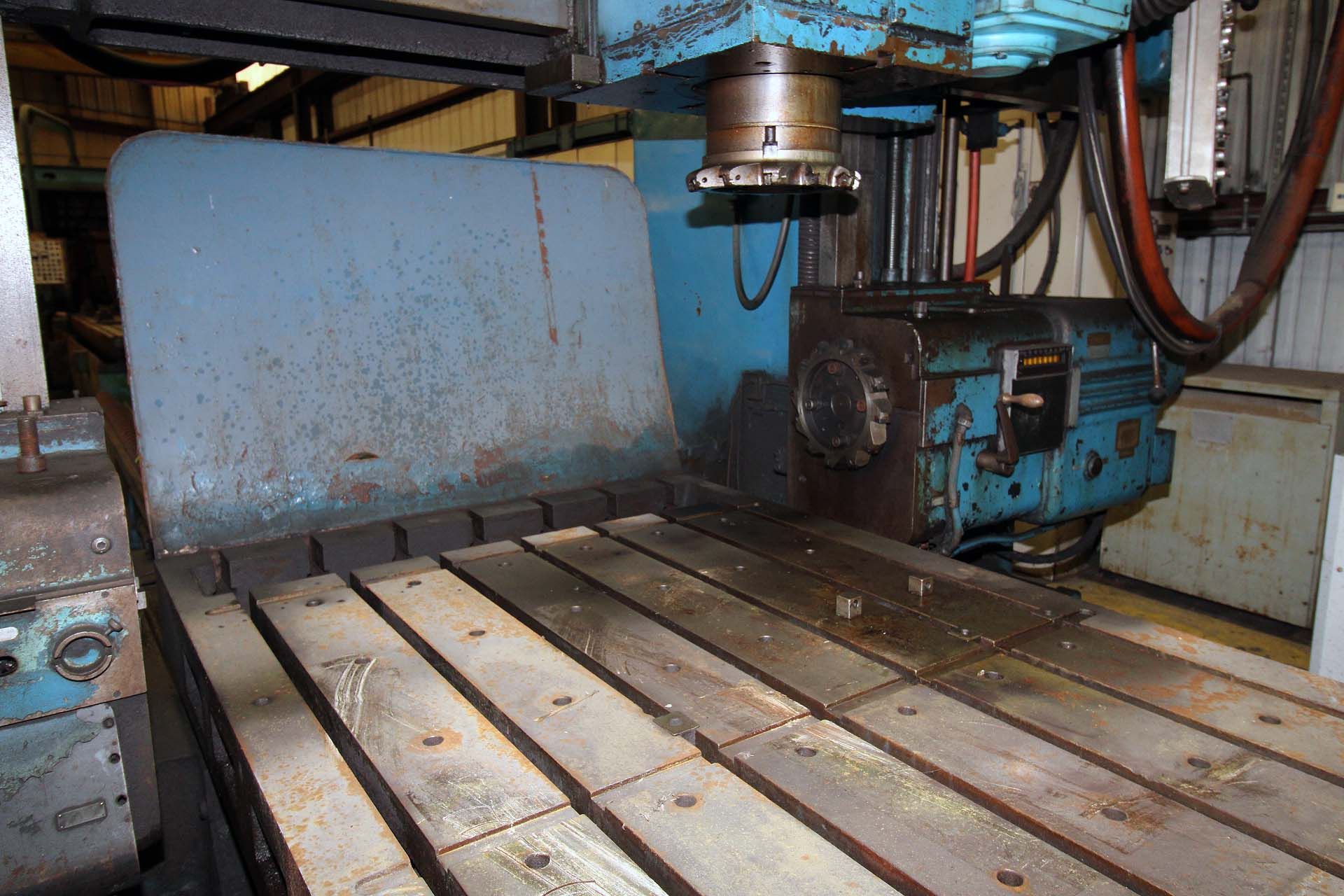 PLANER MILL, INGERSOLL, 54” x 216” table, (2) horiz. milling heads, (1) vert. milling head. - Image 12 of 12