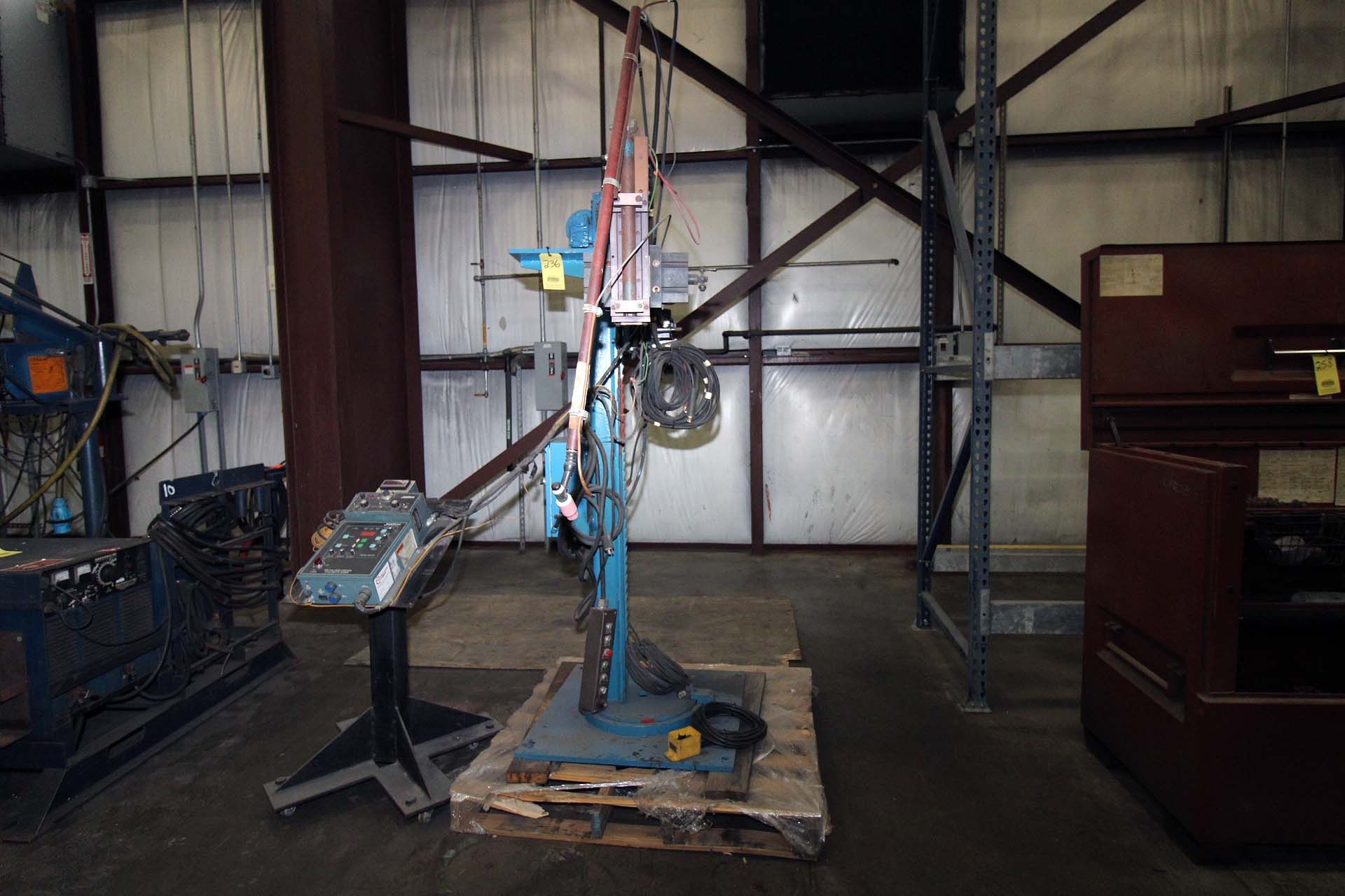 MIG WELDING MANIPULATOR, JETLINE ENGINEERING 5’ X 5’ MDL. CWF-10A, Jetline control, Jetline Mdl. - Image 2 of 7