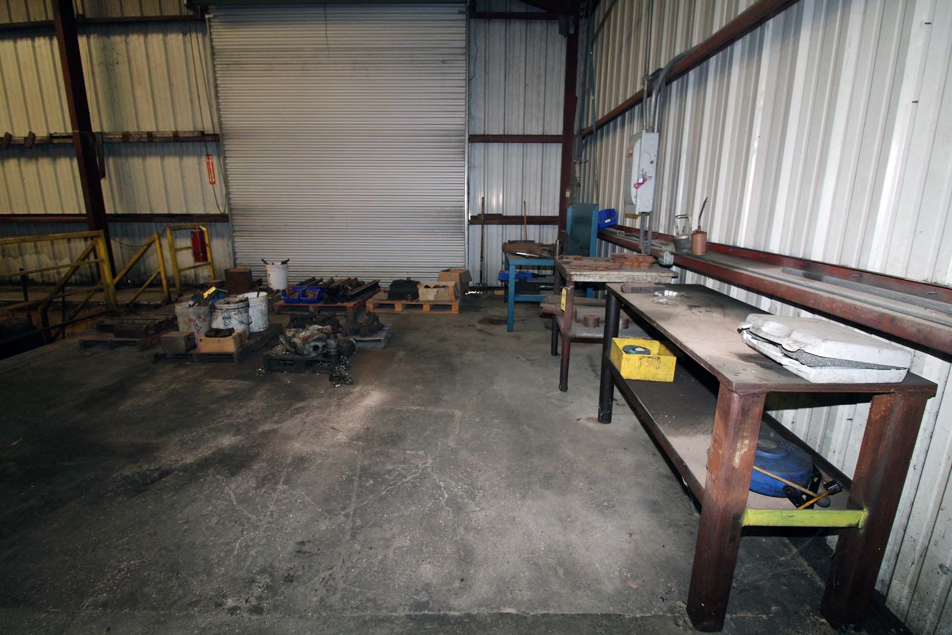 LOT CONSISTING OF: (3) steel tables, turning tools (on six pallets), machine jaws, in-process