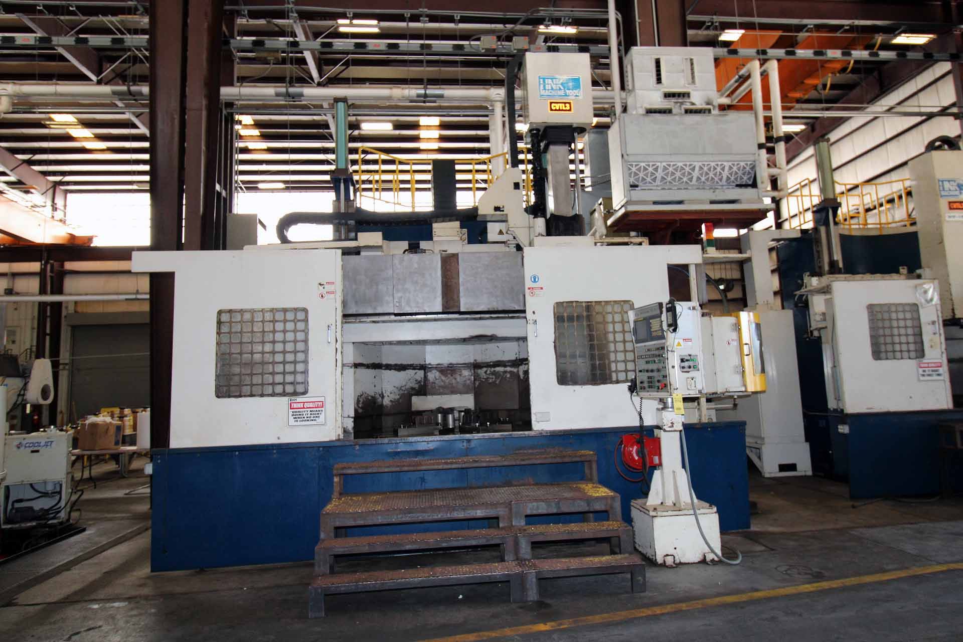 CNC VERTICAL TURNING CENTER, HNK MDL. VTC20/25, new 2007, Fanuc 18i-TB CNC control, 78.7” table