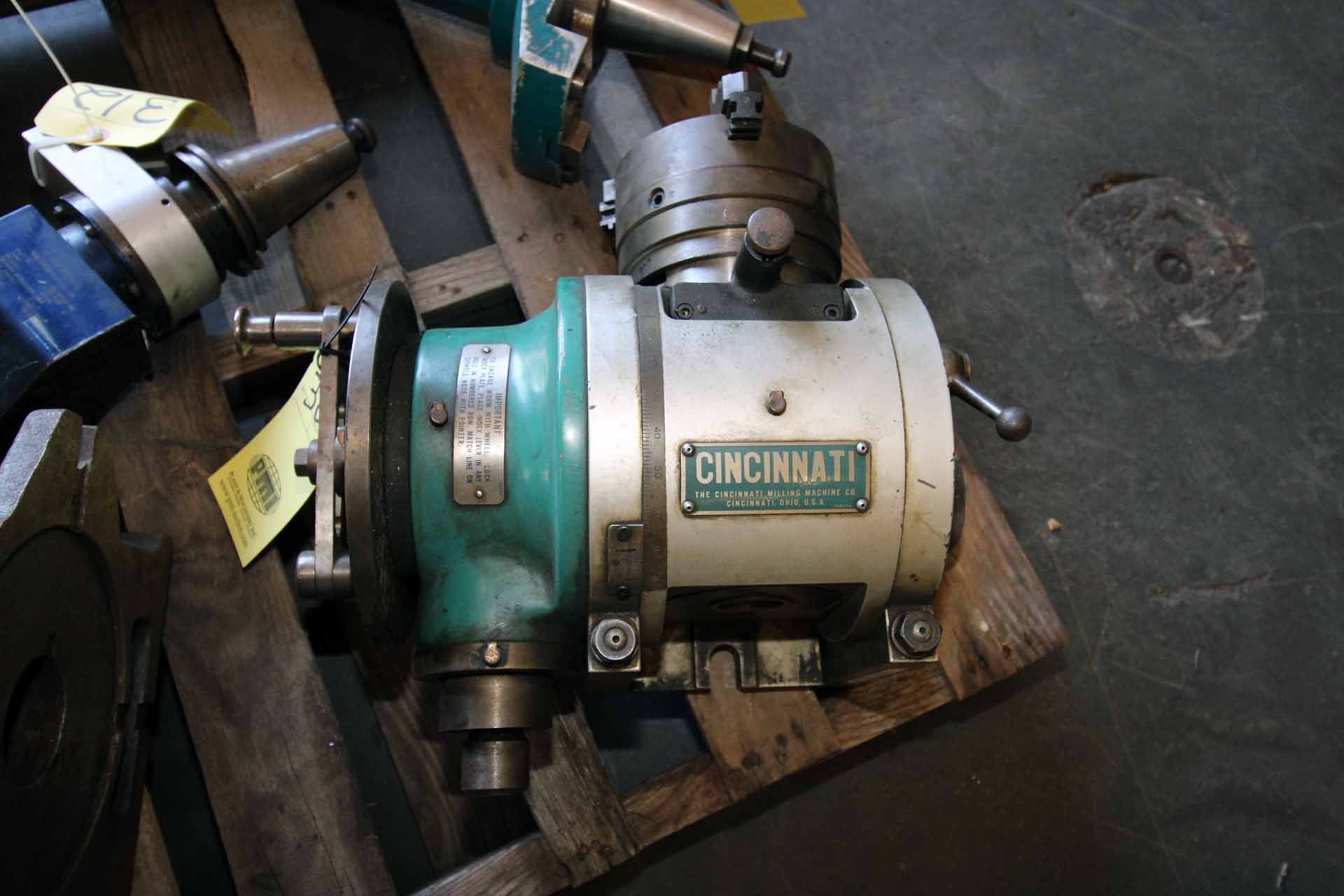 DIVIDING HEAD, CINCINNATI, 6" dia. 3-jaw chuck