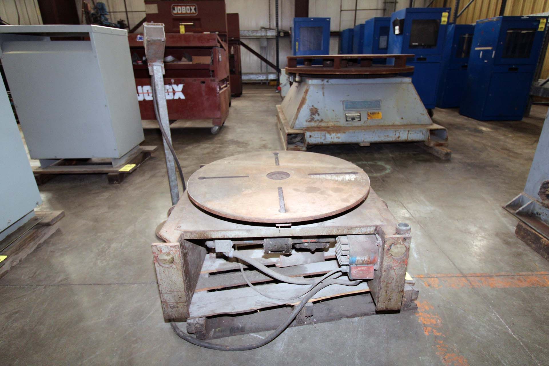 WELDING POSITIONER, BOWERS EQUIPMENT MDL. BECV1000, 10,000 lb. max. load torque, S/N 951101