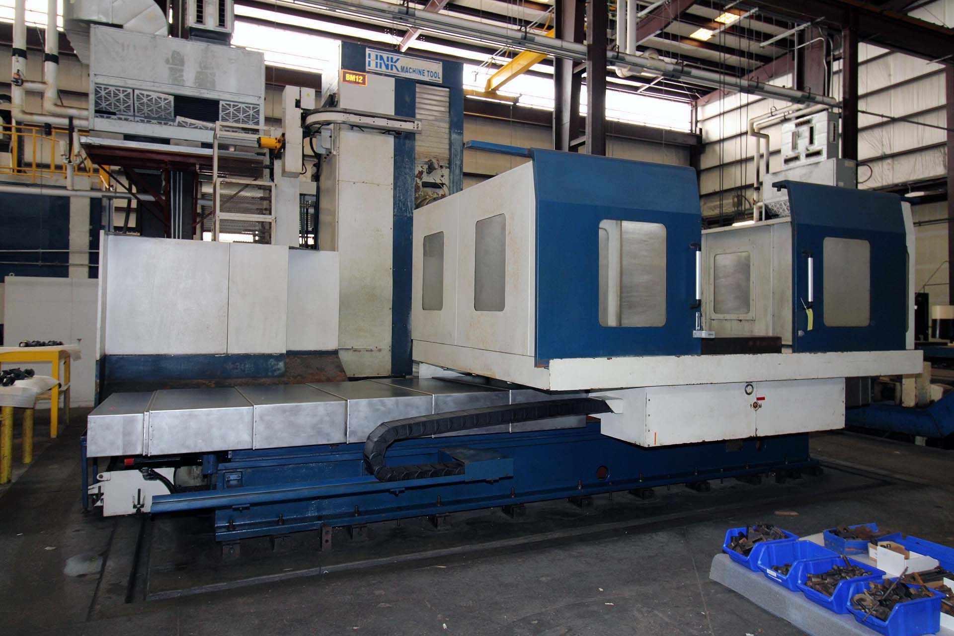 CNC HORIZONTAL BORING MILL, HNK MDL. HB-150, new 2011, Fanuc 18i-TB CNC control and set up to