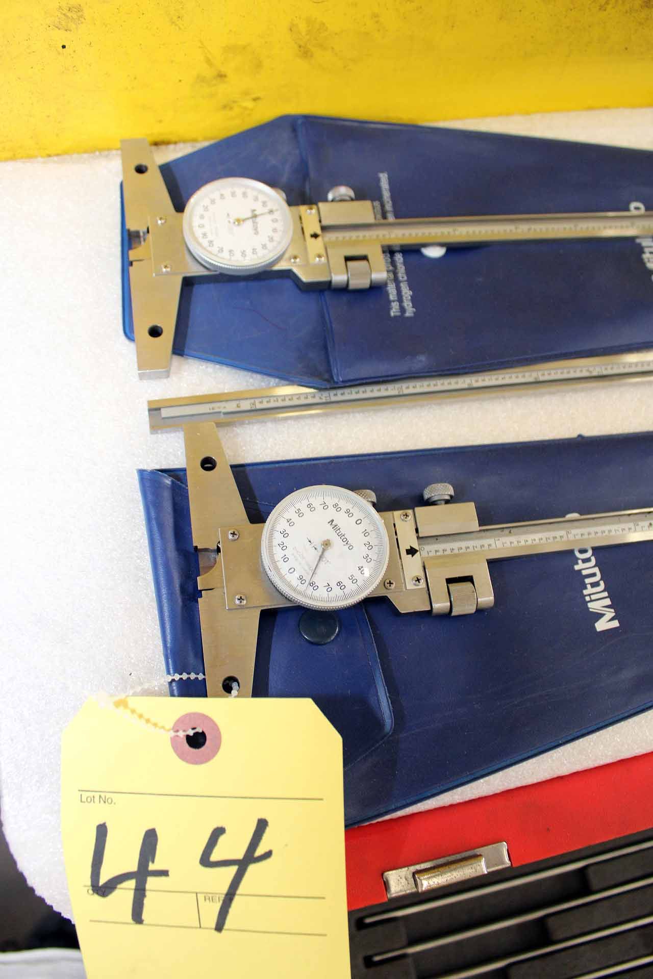 LOT OF DIAL DEPTH CALIPERS (3), MITUTOYO 12" - Image 2 of 2