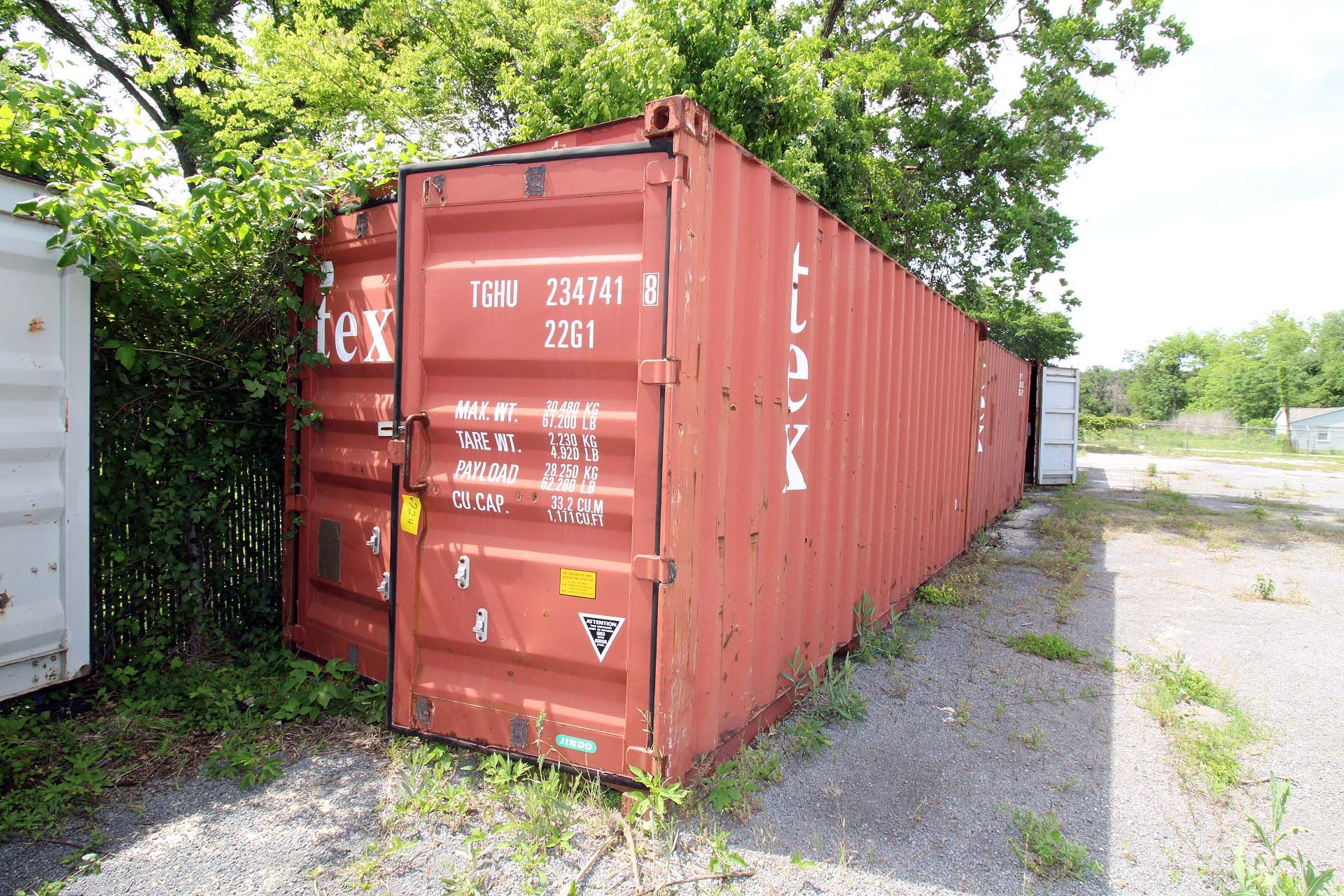 SEA CONTAINER, 20', w/contents