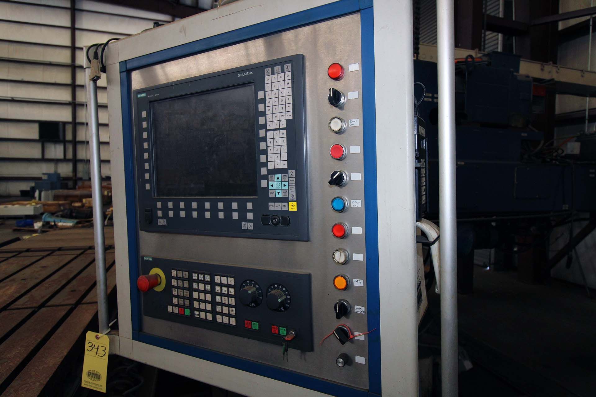 CNC HORIZONTAL BORING MILL, GIDDINGS & LEWIS, retrofitted 2013, Siemens Sinumerik control, 60” x - Image 2 of 8