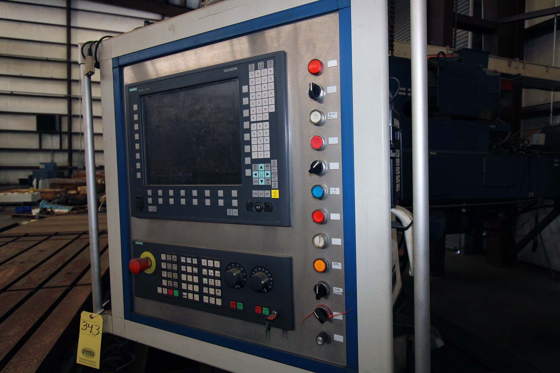 CNC HORIZONTAL BORING MILL, GIDDINGS & LEWIS, retrofitted 2013, Siemens Sinumerik control, 60” x - Bild 2 aus 8