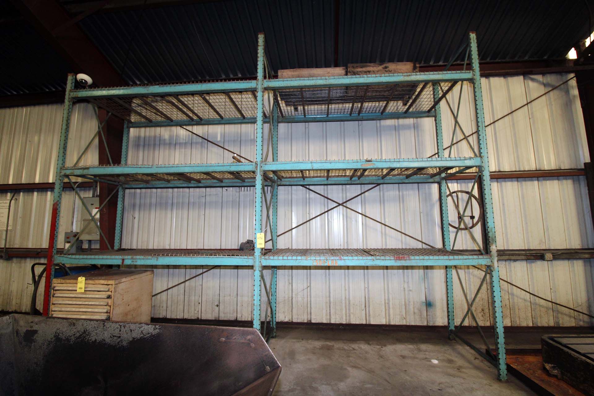 LOT OF PALLET RACK SECTIONS (2), 45" x 8' x 10'