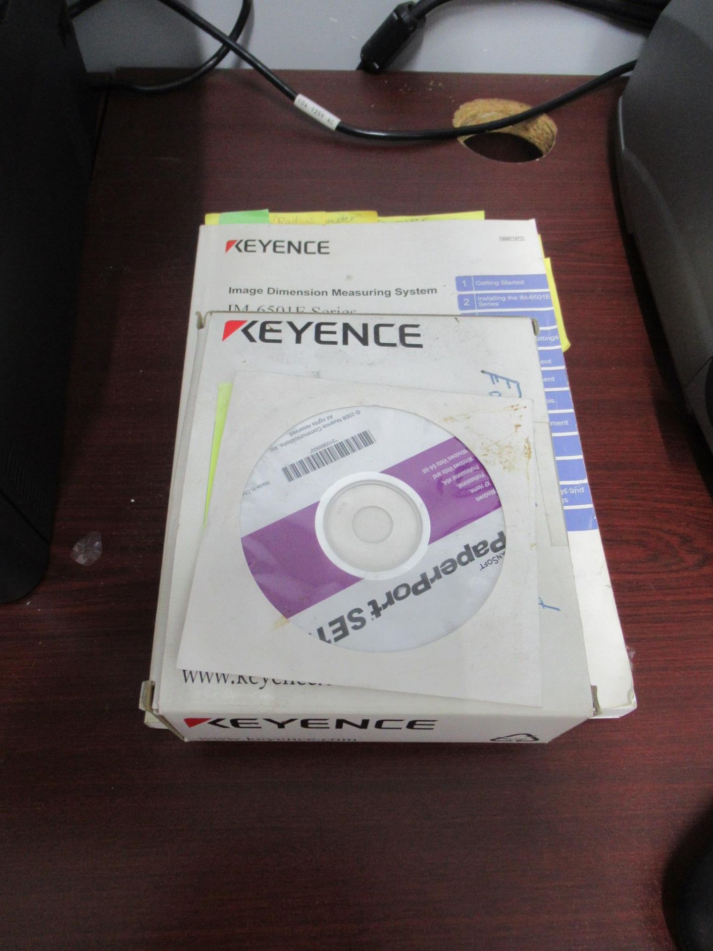 IMAGE DIMENSION MEASURING SYSTEM, KEYENCE MDL. IM-6020, IM-6501E computer software, S/N CC112120 - Image 7 of 9