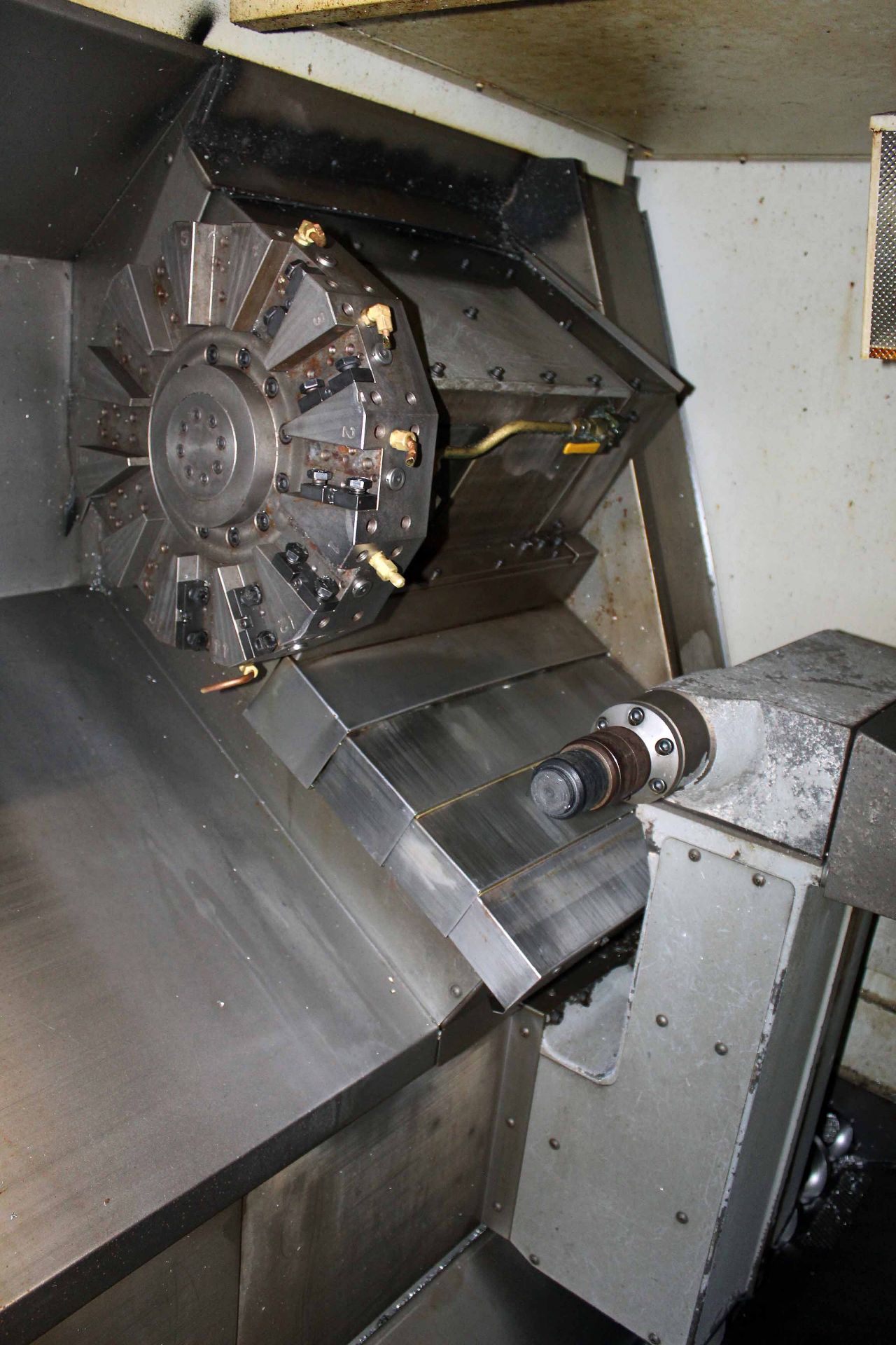 CNC LATHE, HAAS MDL. SL-30T, 2.9" thru hole, 12 pos. ATC, 10" 3-jaw Kitagawa chuck, tool setter, - Image 2 of 10