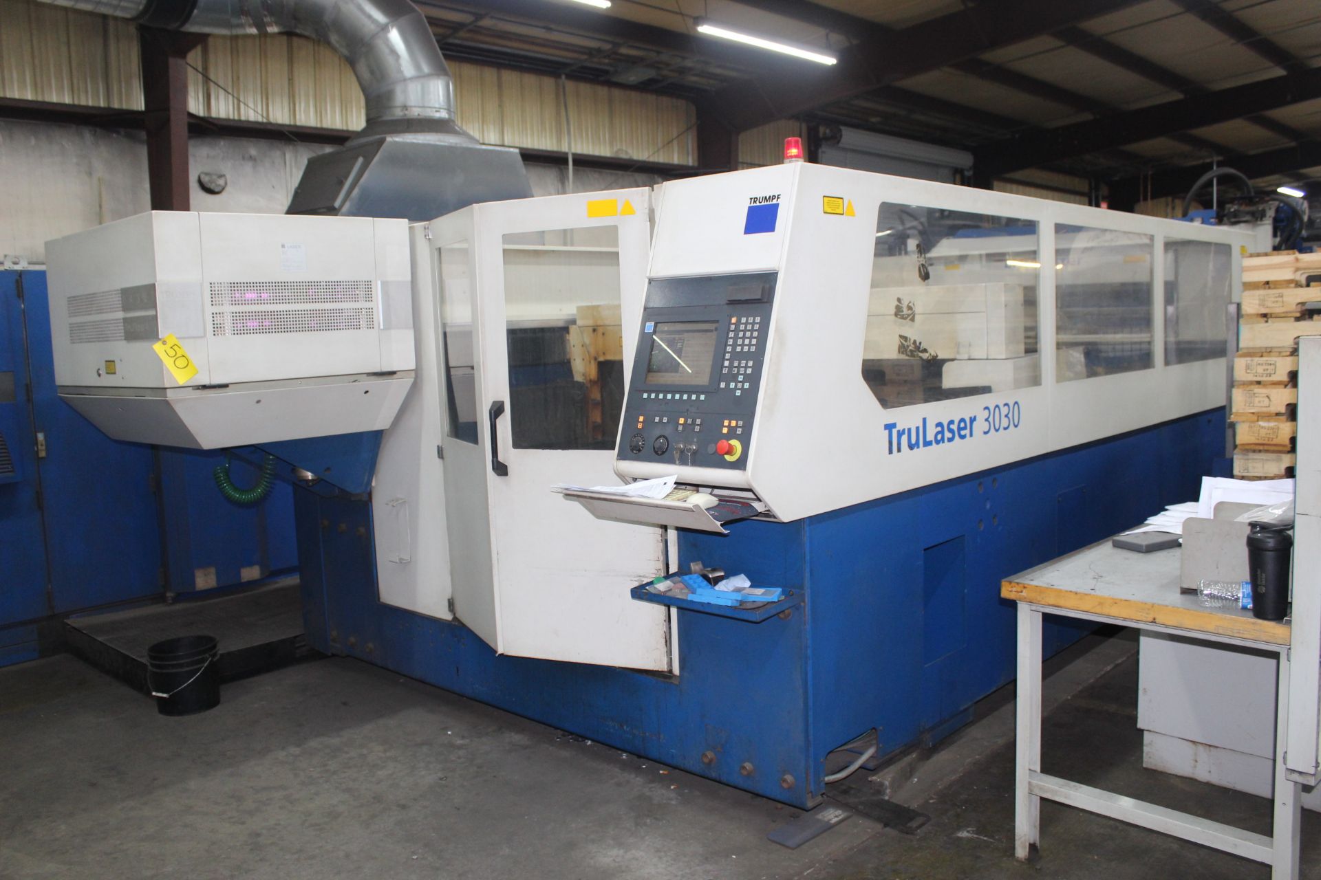 CNC LASER, TRUMPF TRUMATIC L3030 TLF4000, Siemens CNC Controls, 5' x 10' tbl. 60" X-axis travel,