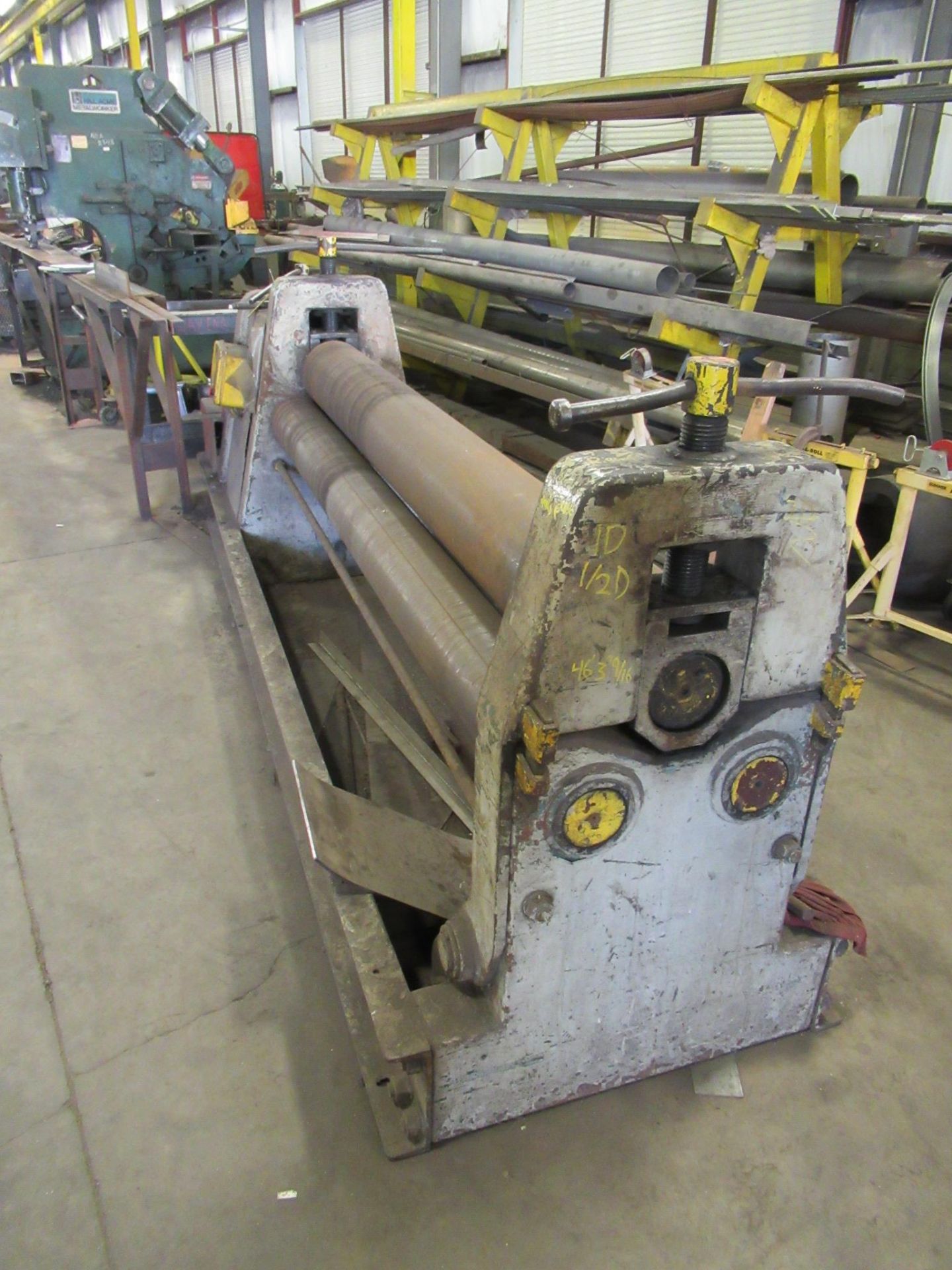 PLATE ROLL, ¾” X 8’, 9” top roll (Location 7: McCorvey Industrial Fabrication, 8610 Wallisville - Image 3 of 4