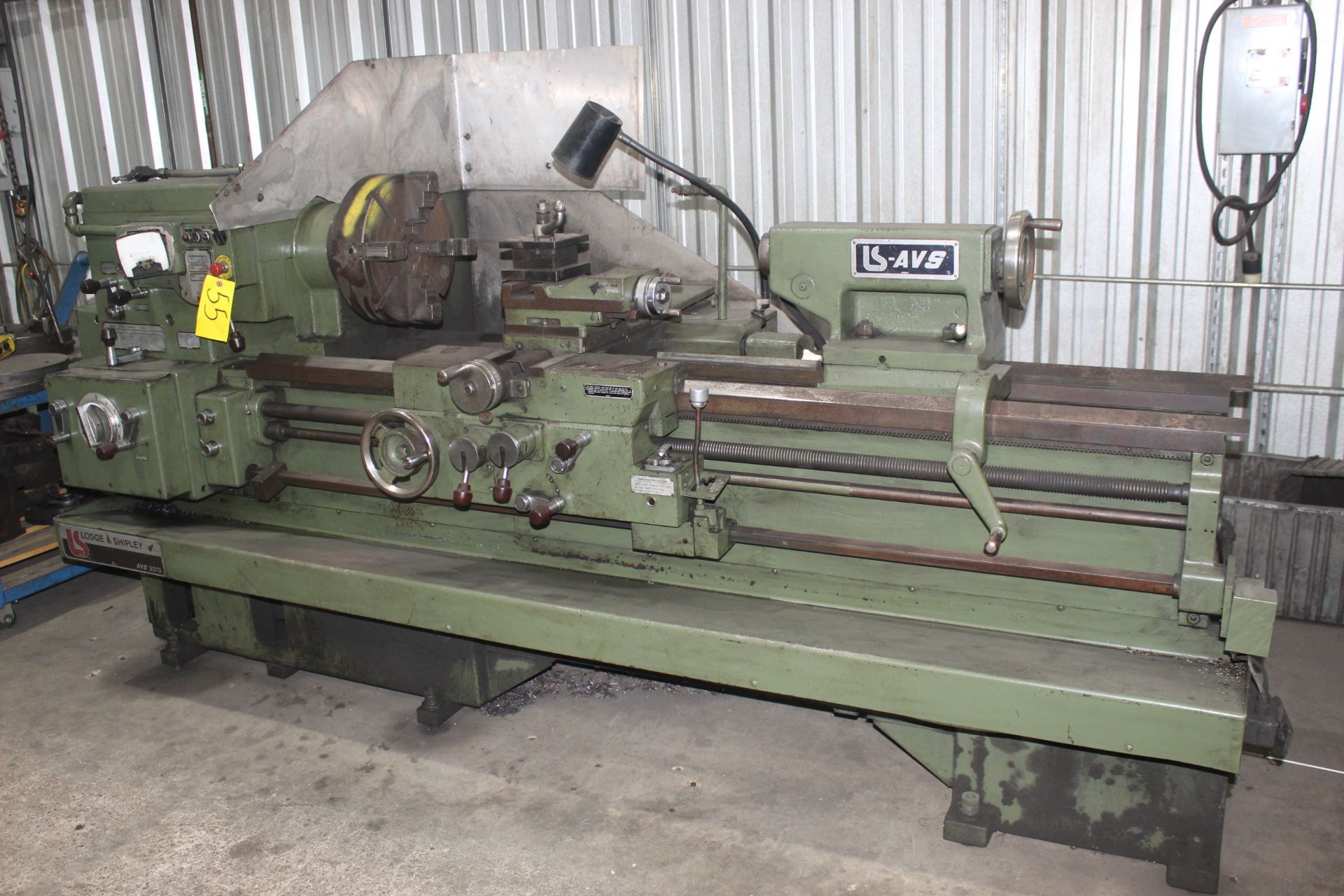 ENGINE LATHE, LODGE & SHIPLEY MDL. AVS2013, new 1981, 20-1/2" over carriage, 13-1/2" over crosslide,