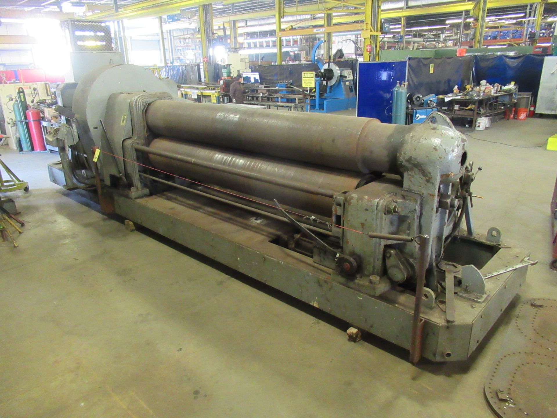 INITIAL PINCH PLATE ROLL, WEBB 1-1/8” X 10’ MDL. 16L, 18” top roll, S/N 5379 (Location 7: McCorvey - Image 2 of 10