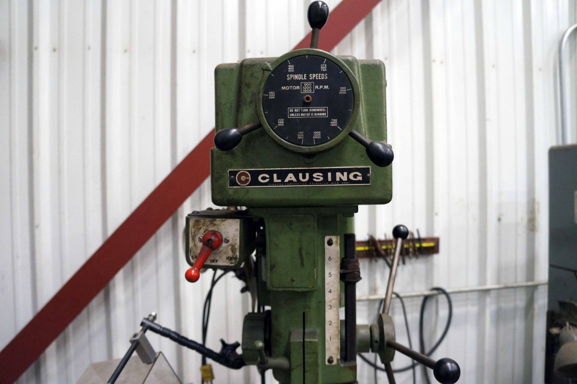 DRILL PRESS, CLAUSING MDL. 2277, 20", T-slotted tbl. & base, 1.5 HP, S/N 529131 (Location 11: Abbott - Image 2 of 7