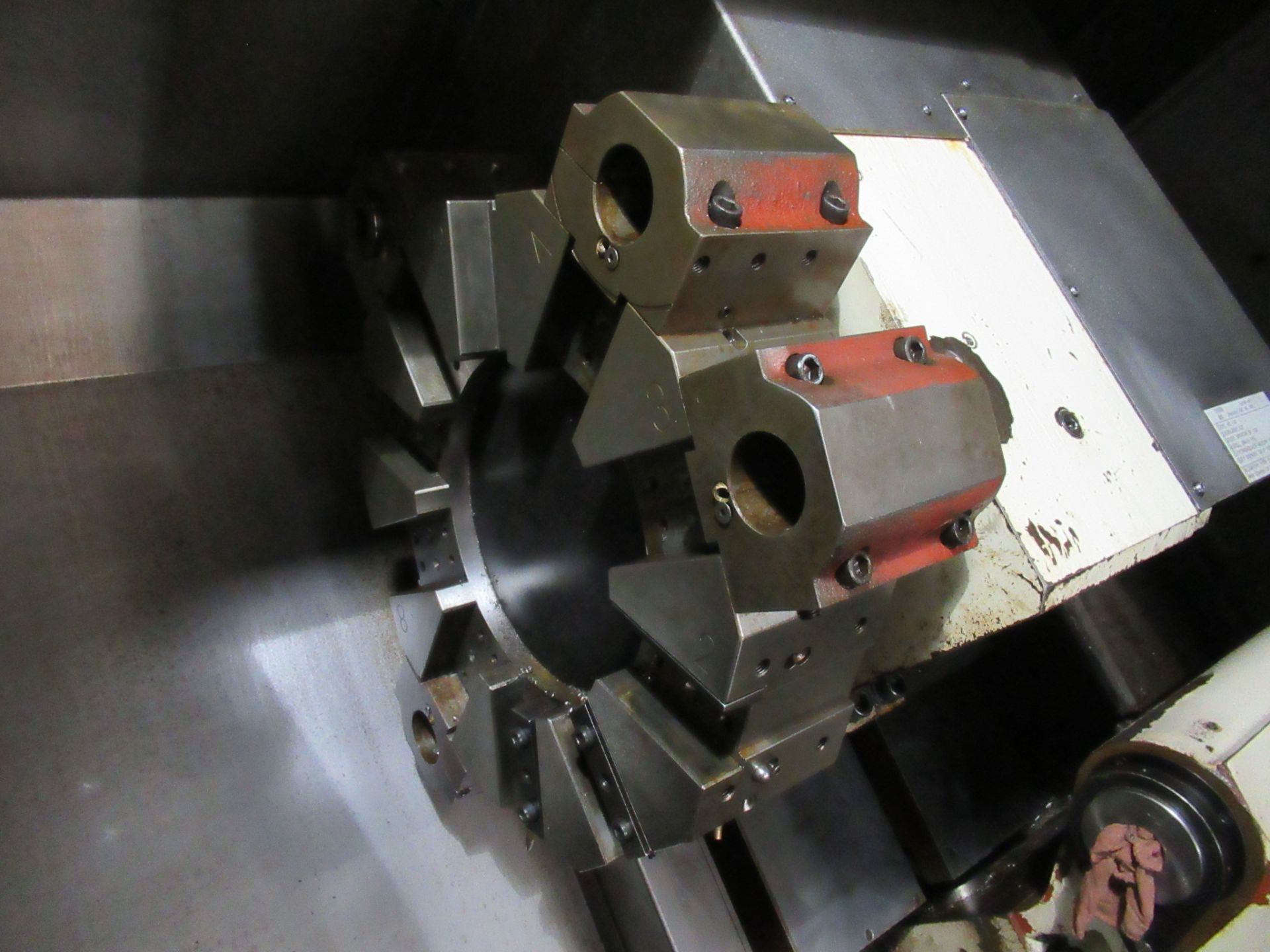 CNC LATHE, CHEVALIER MDL. FBL-1233, new 2011, Fanuc Oi-TD CNC control, 15" pwr. chuck, 10 pos. - Image 4 of 7