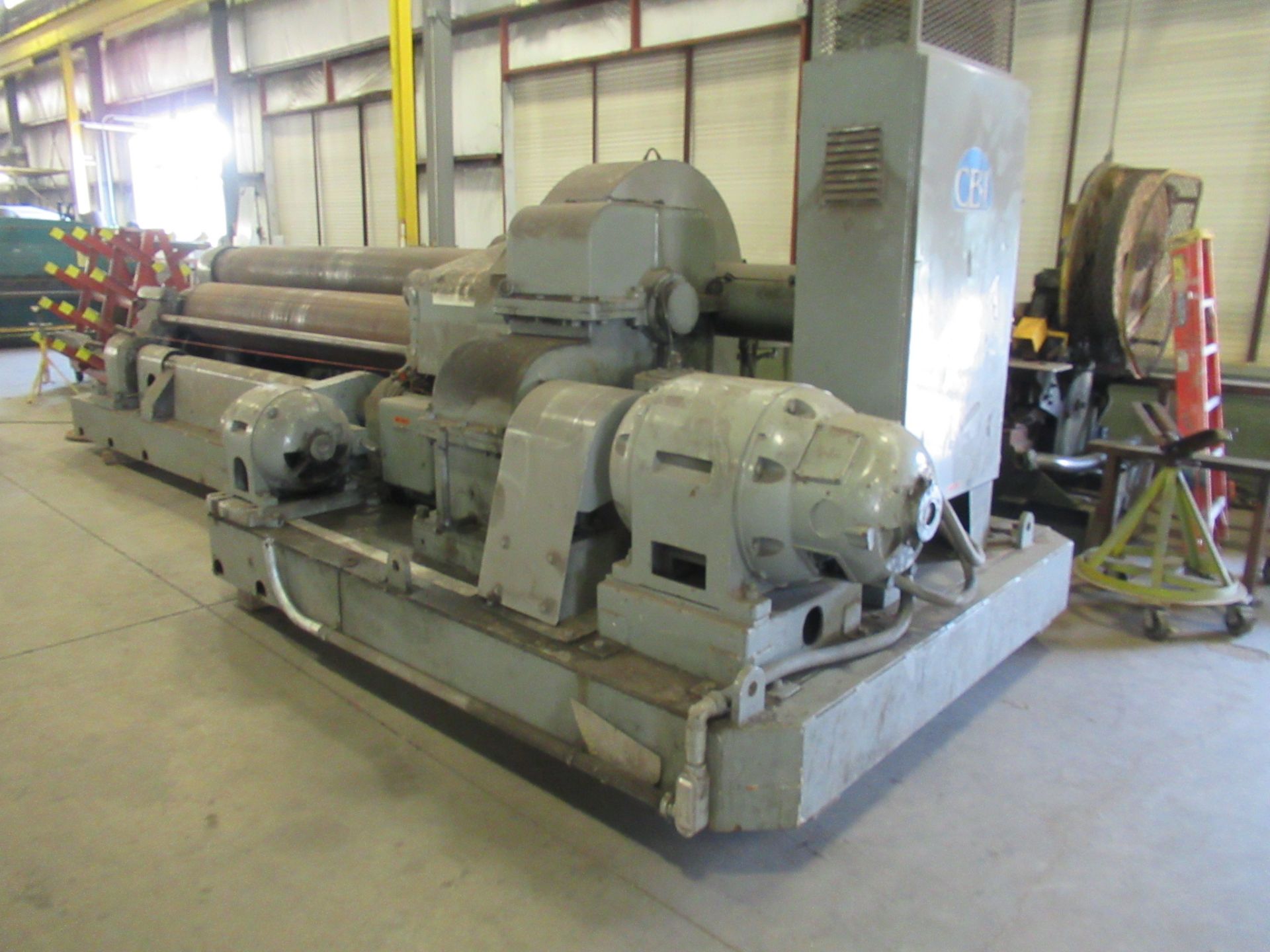 INITIAL PINCH PLATE ROLL, WEBB 1-1/8” X 10’ MDL. 16L, 18” top roll, S/N 5379 (Location 7: McCorvey - Image 8 of 10