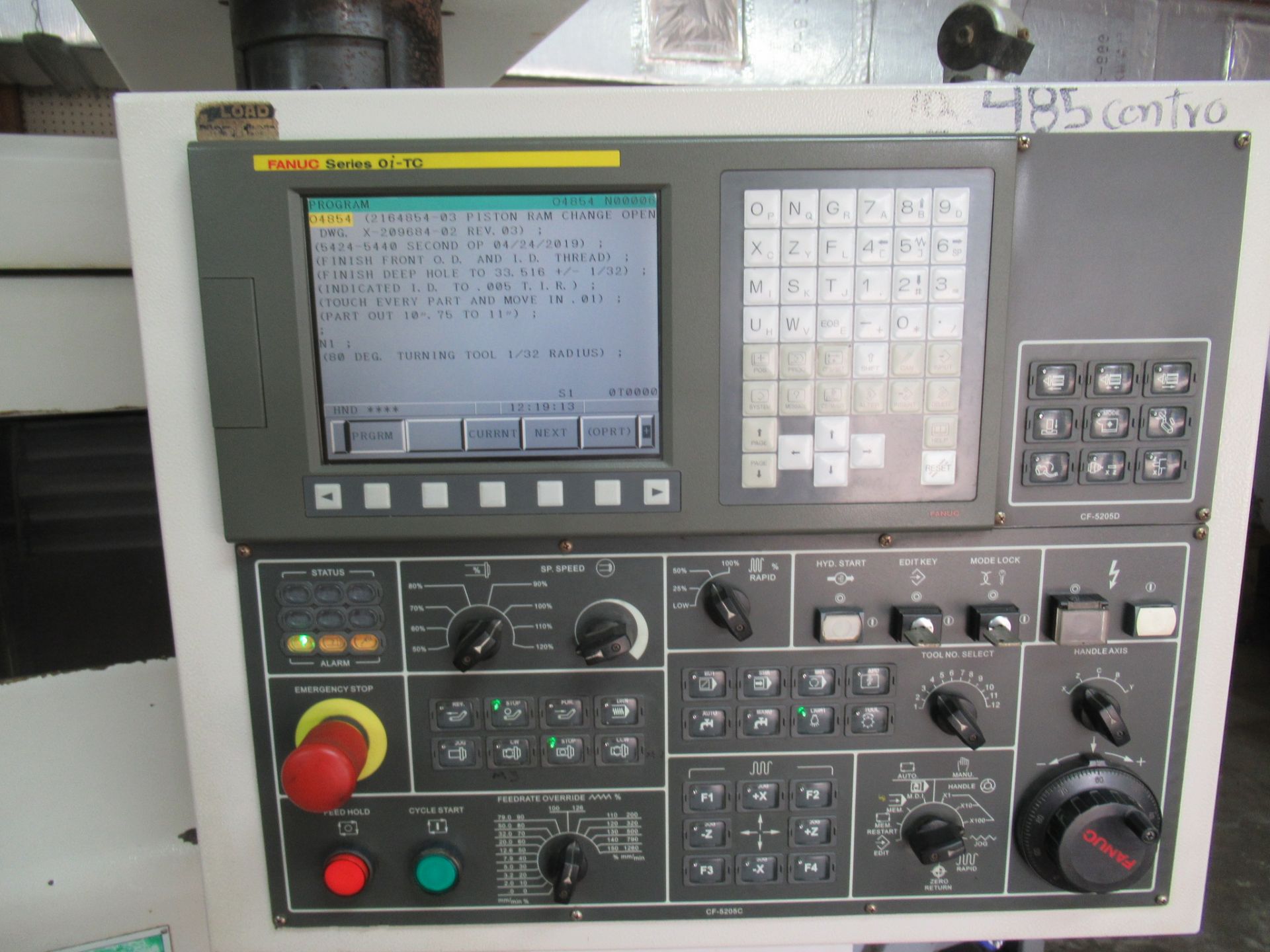 CNC LATHE, YAMA SEIKI MDL. GA-3600L, new 2006, Fanuc Oi-TC CNC control, 23.6” swing, 19.7” max. - Image 2 of 7