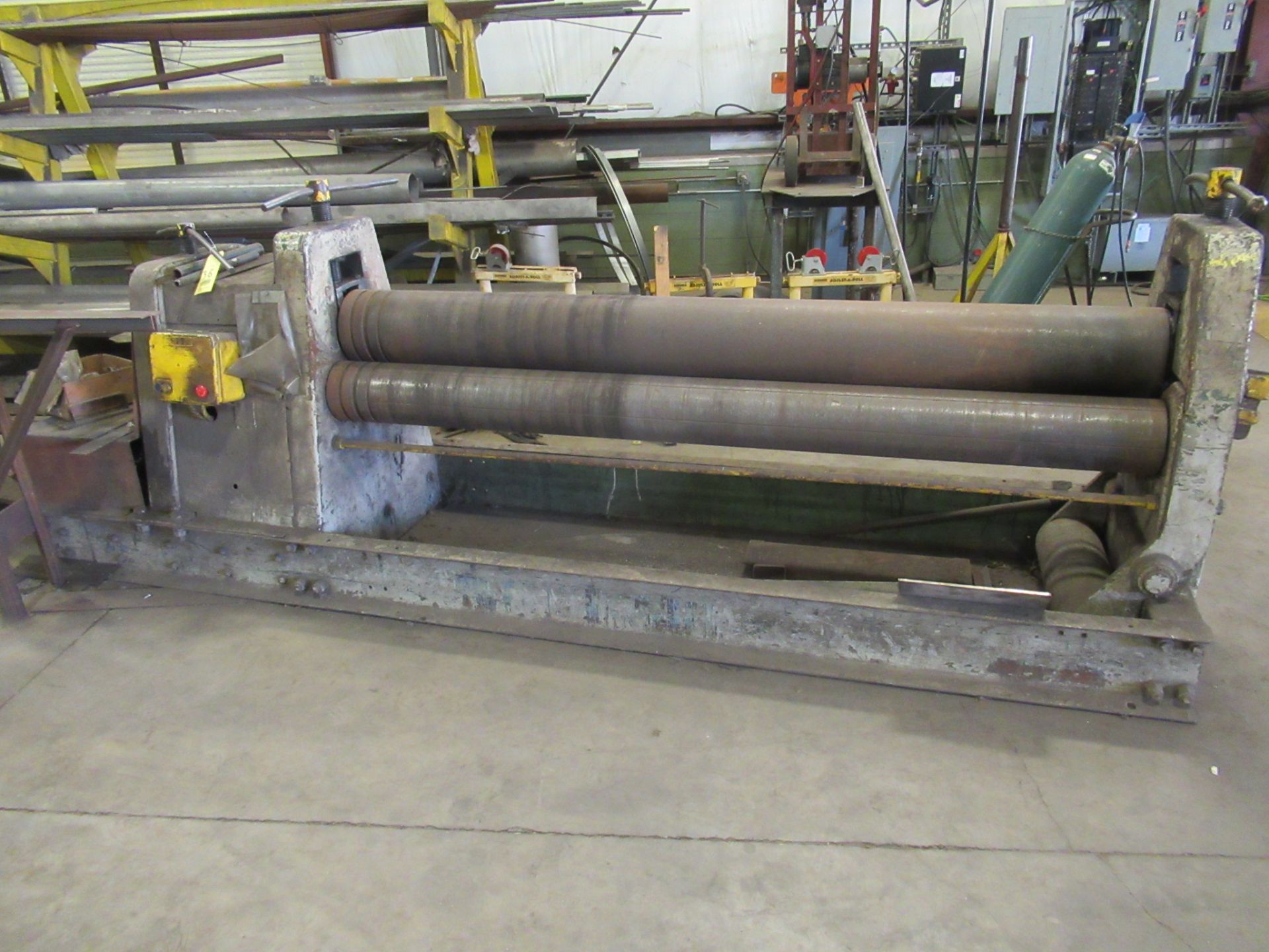 PLATE ROLL, ¾” X 8’, 9” top roll (Location 7: McCorvey Industrial Fabrication, 8610 Wallisville