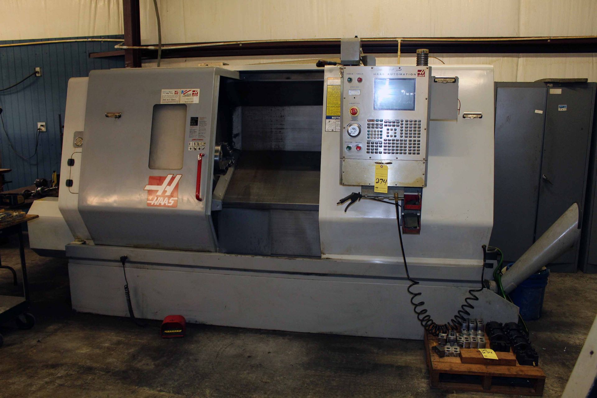 CNC LATHE, HAAS MDL. SL-30T, 2.9" thru hole, 12 pos. ATC, 10" 3-jaw Kitagawa chuck, tool setter,