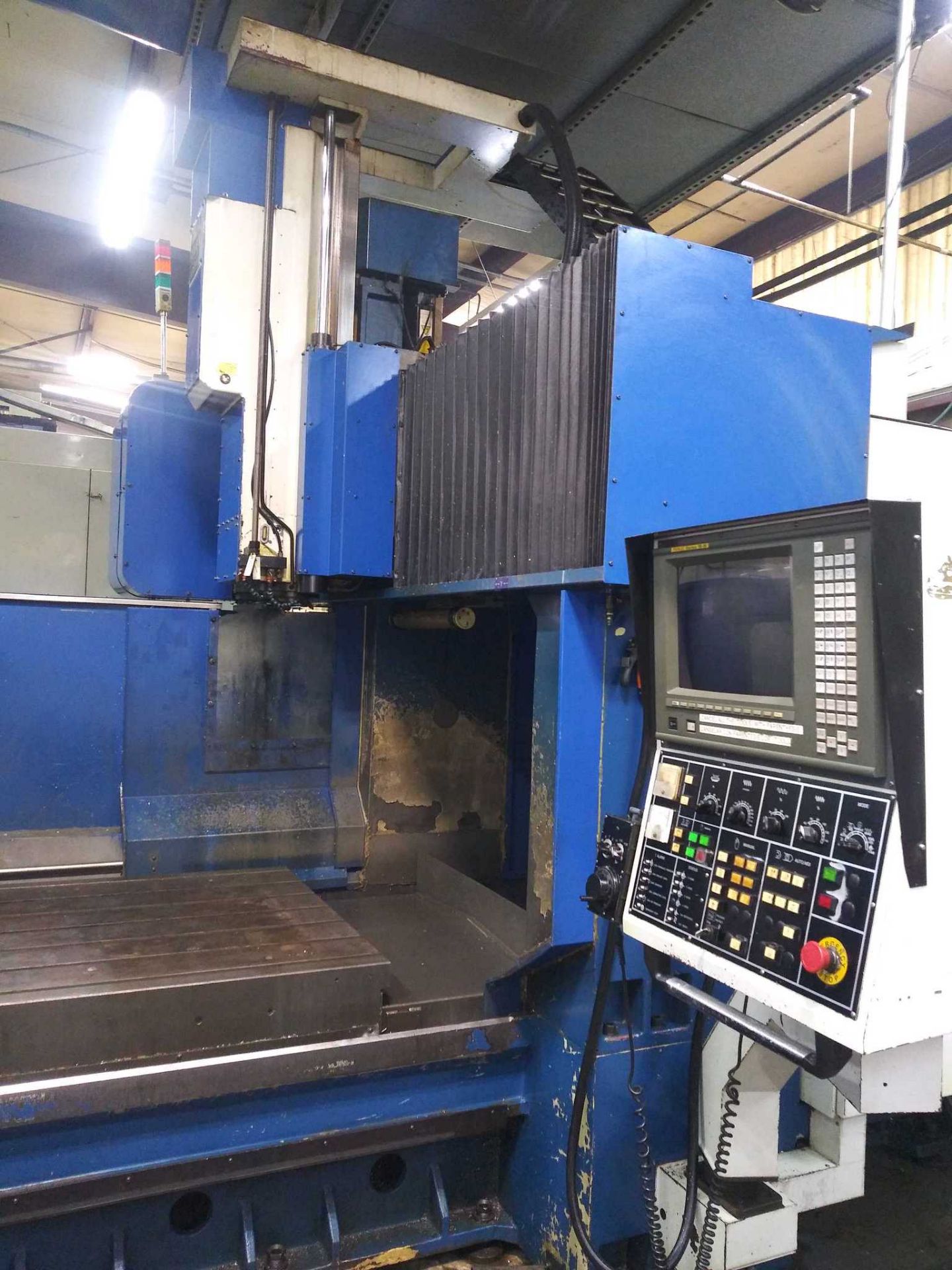 CNC GANTRY VERTICAL MACHINING CENTER, AWEA MDL. VP2012, new 2000, Fanuc 18M CNC control, 78.75" X-a - Image 2 of 5