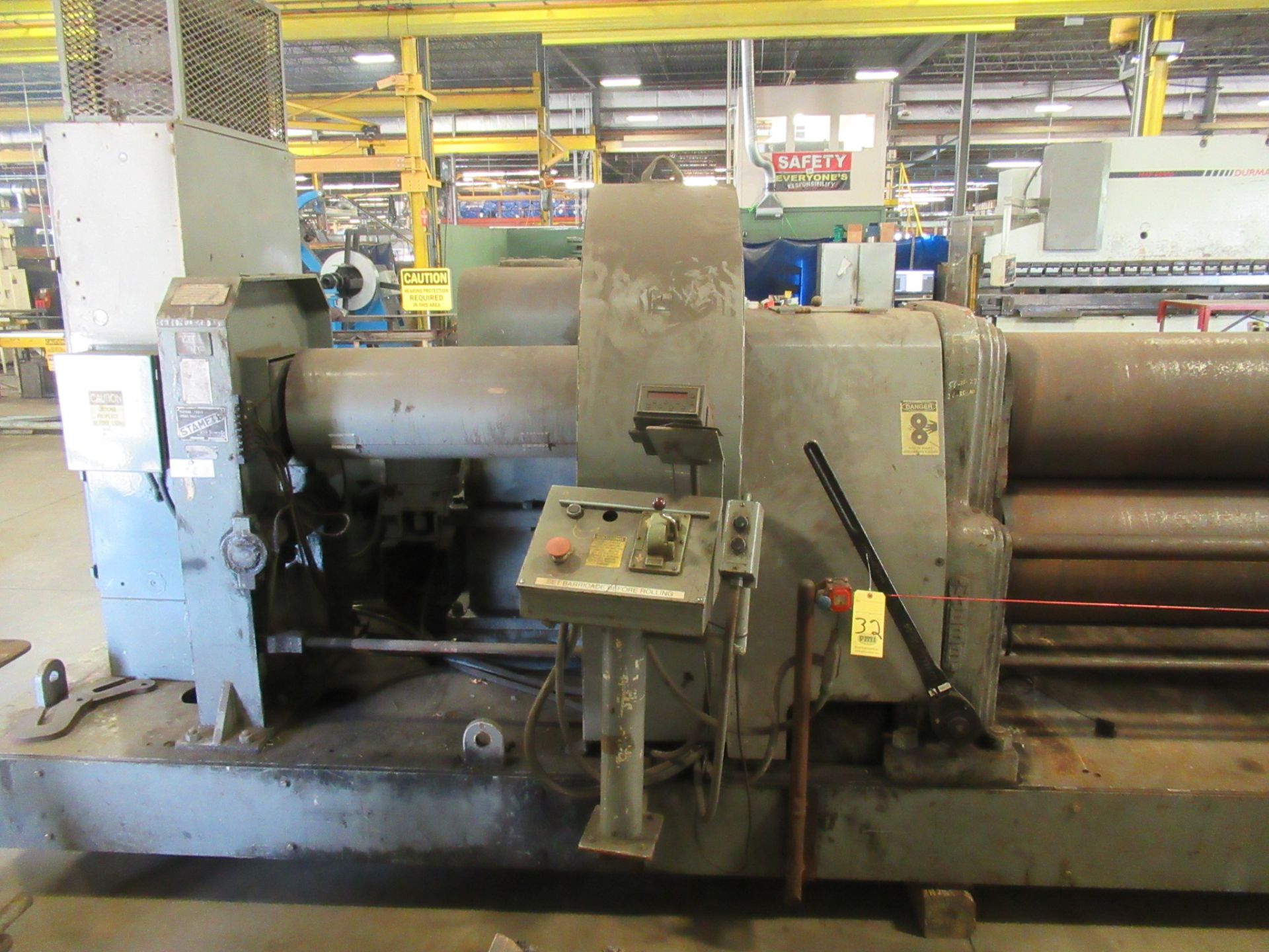 INITIAL PINCH PLATE ROLL, WEBB 1-1/8” X 10’ MDL. 16L, 18” top roll, S/N 5379 (Location 7: McCorvey - Image 3 of 10