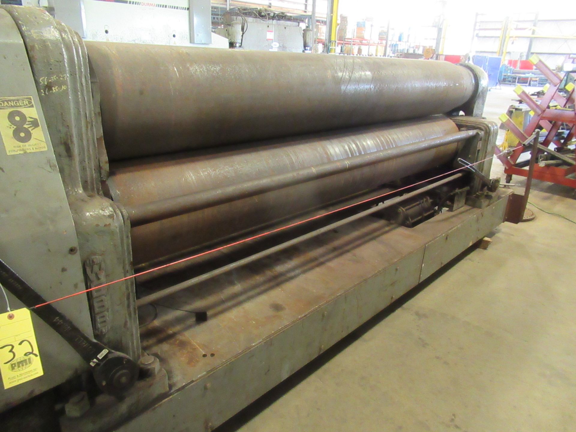 INITIAL PINCH PLATE ROLL, WEBB 1-1/8” X 10’ MDL. 16L, 18” top roll, S/N 5379 (Location 7: McCorvey - Image 5 of 10