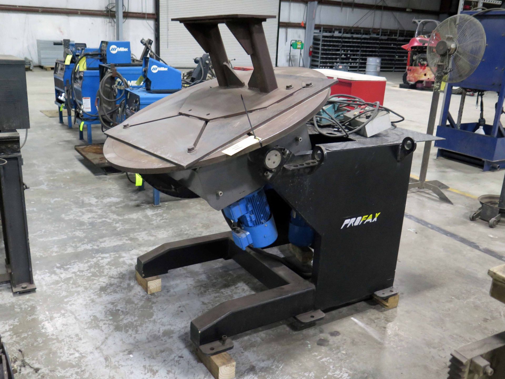 WELDING POSITIONER, PROFAX 6,000 LB. CAP. MDL. WP-6000-4, 47.24" dia. Table, spds: .12 to 1.2 RPM, 0