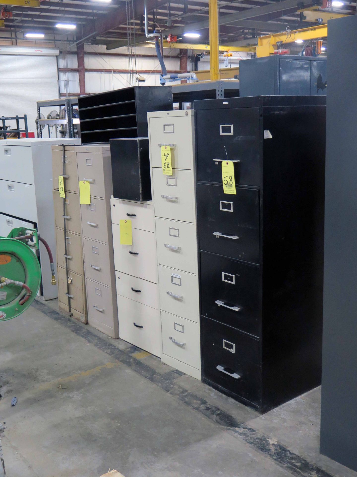 LOT OF FILE CABINETS, 4 & 5-drawer, assorted