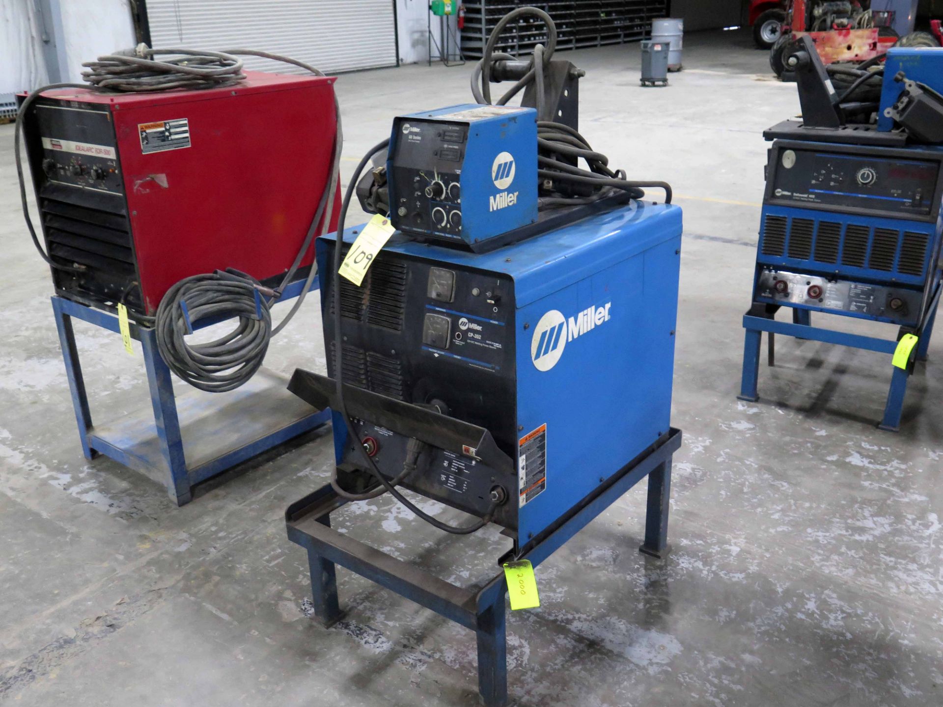 WELDING MACHINE, MILLER MDL. CP-302, S/N KH484243, w / Miller 60 series wire feeder, S/N LA302244 - Image 2 of 2