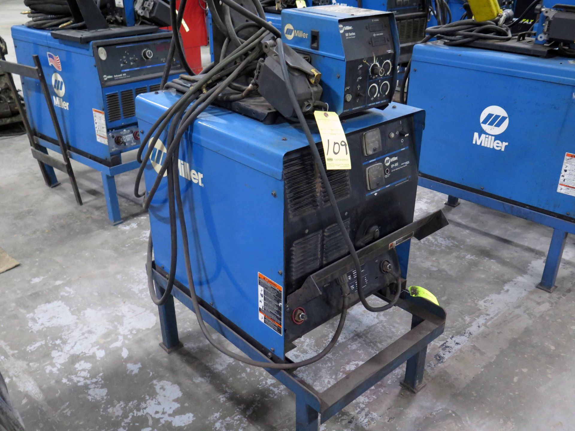 WELDING MACHINE, MILLER MDL. CP-302, S/N KH484243, w / Miller 60 series wire feeder, S/N LA302244