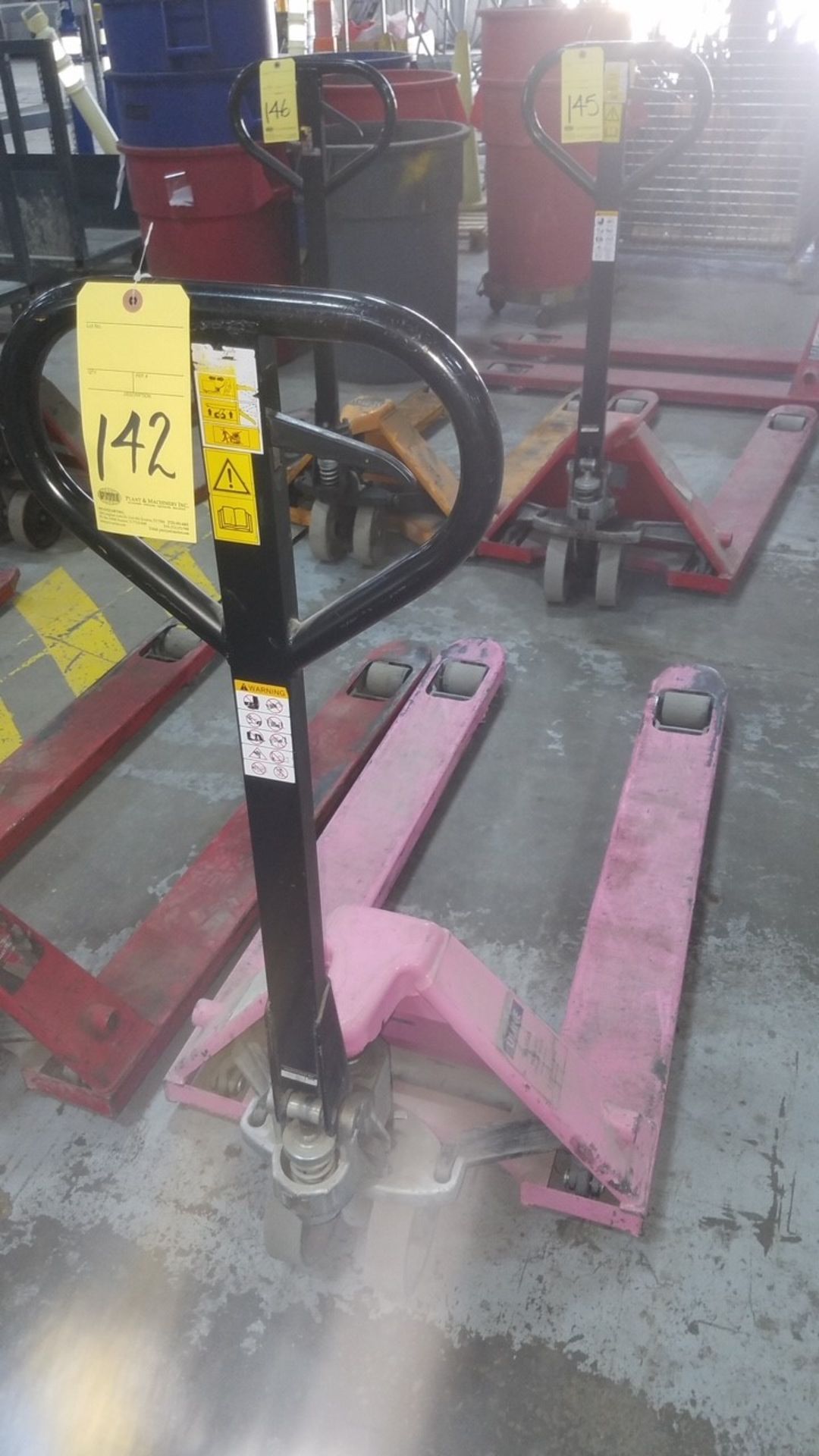 INDUSTRIAL PALLET JACK, U-LINE MDL. H-3045, 5,500 LB. CAP.