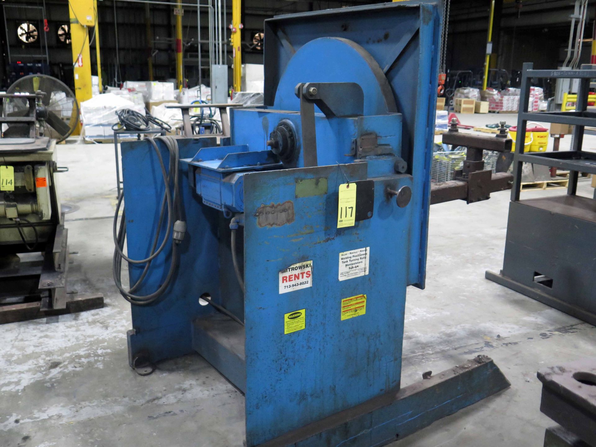 WELDING POSITIONER, HEADSTOCK STYLE, 48" rotating / tilting table