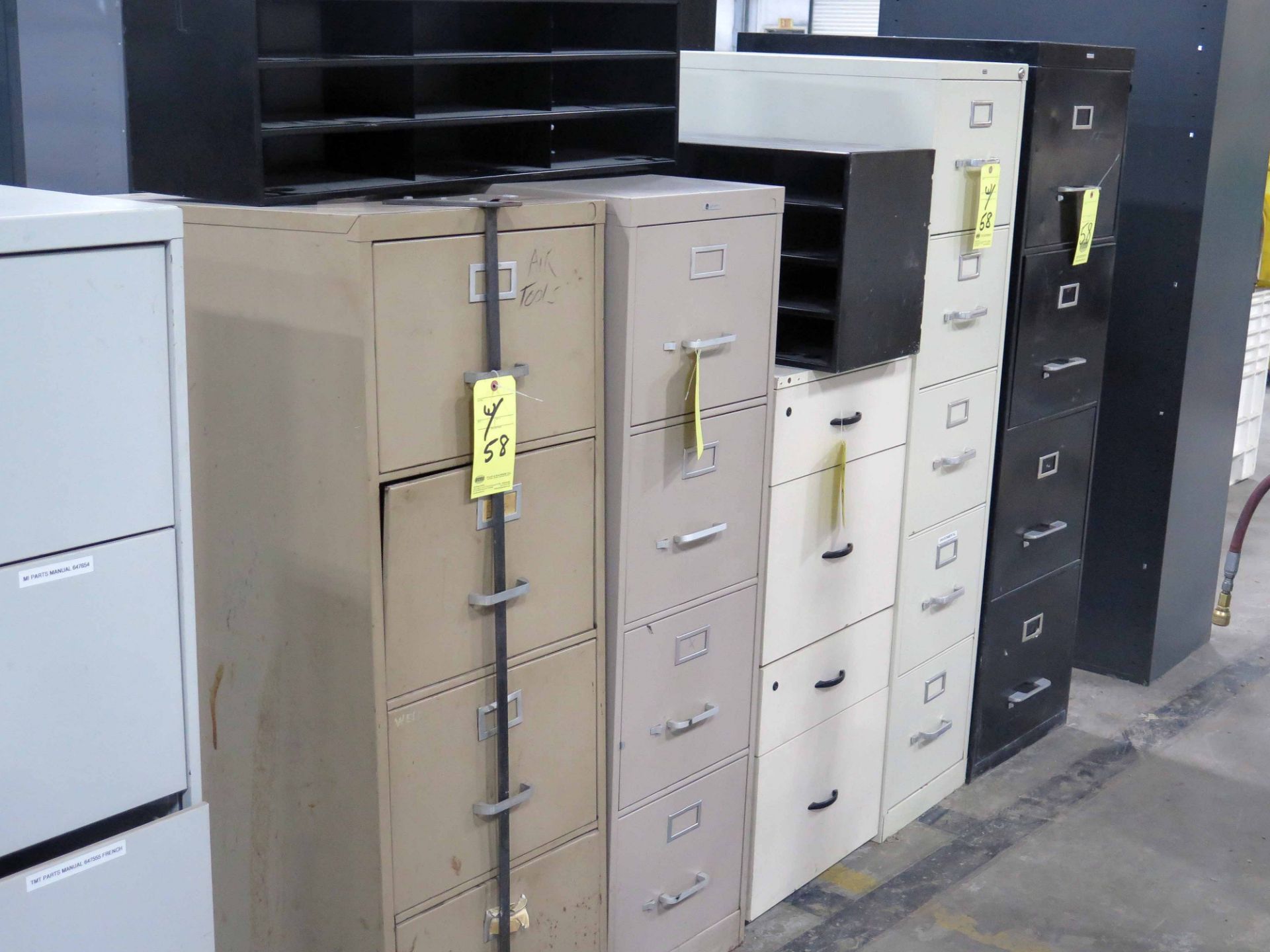 LOT OF FILE CABINETS, 4 & 5-drawer, assorted - Image 3 of 3