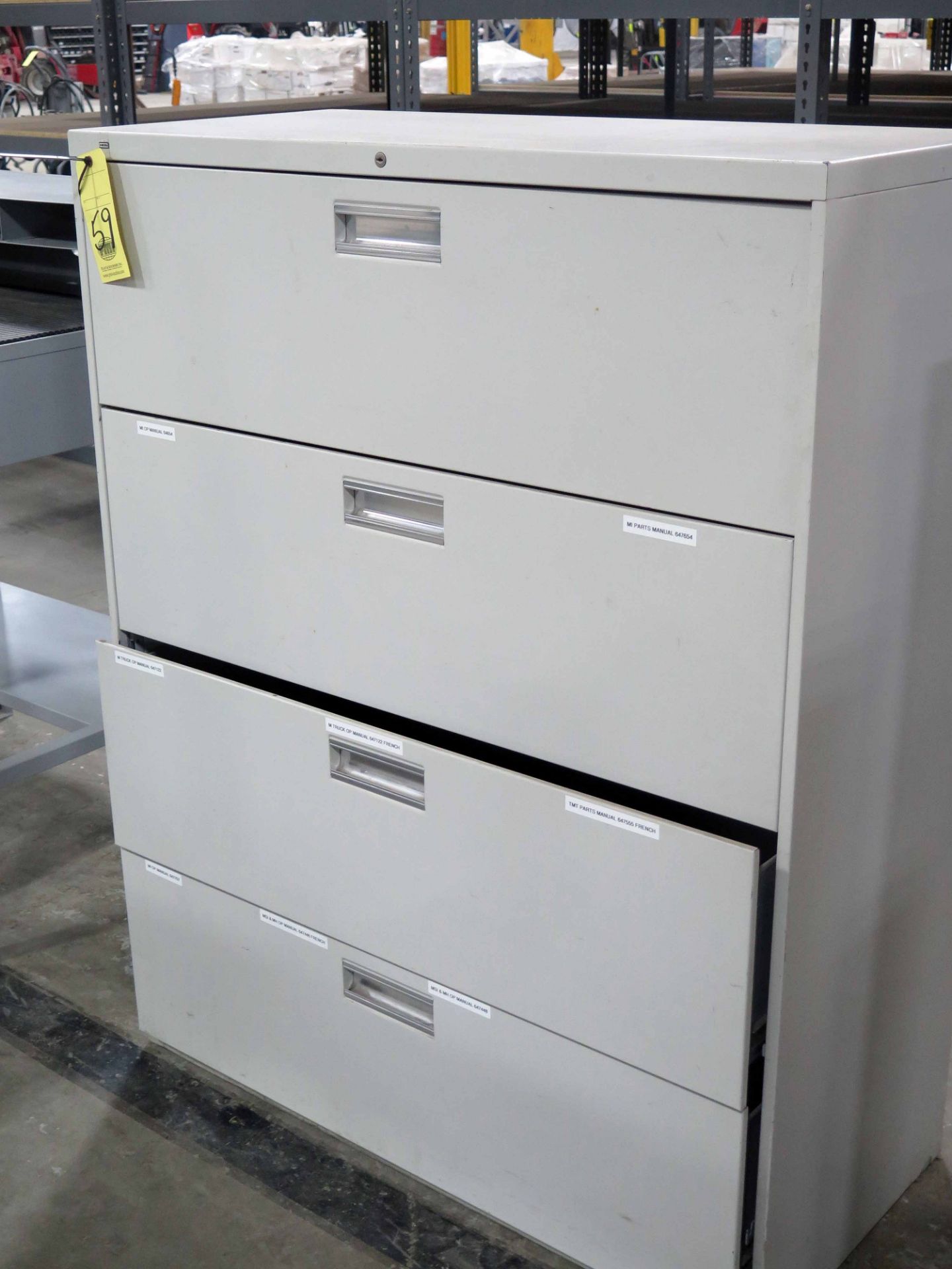 LATERAL FILE CABINET, 4-drawer
