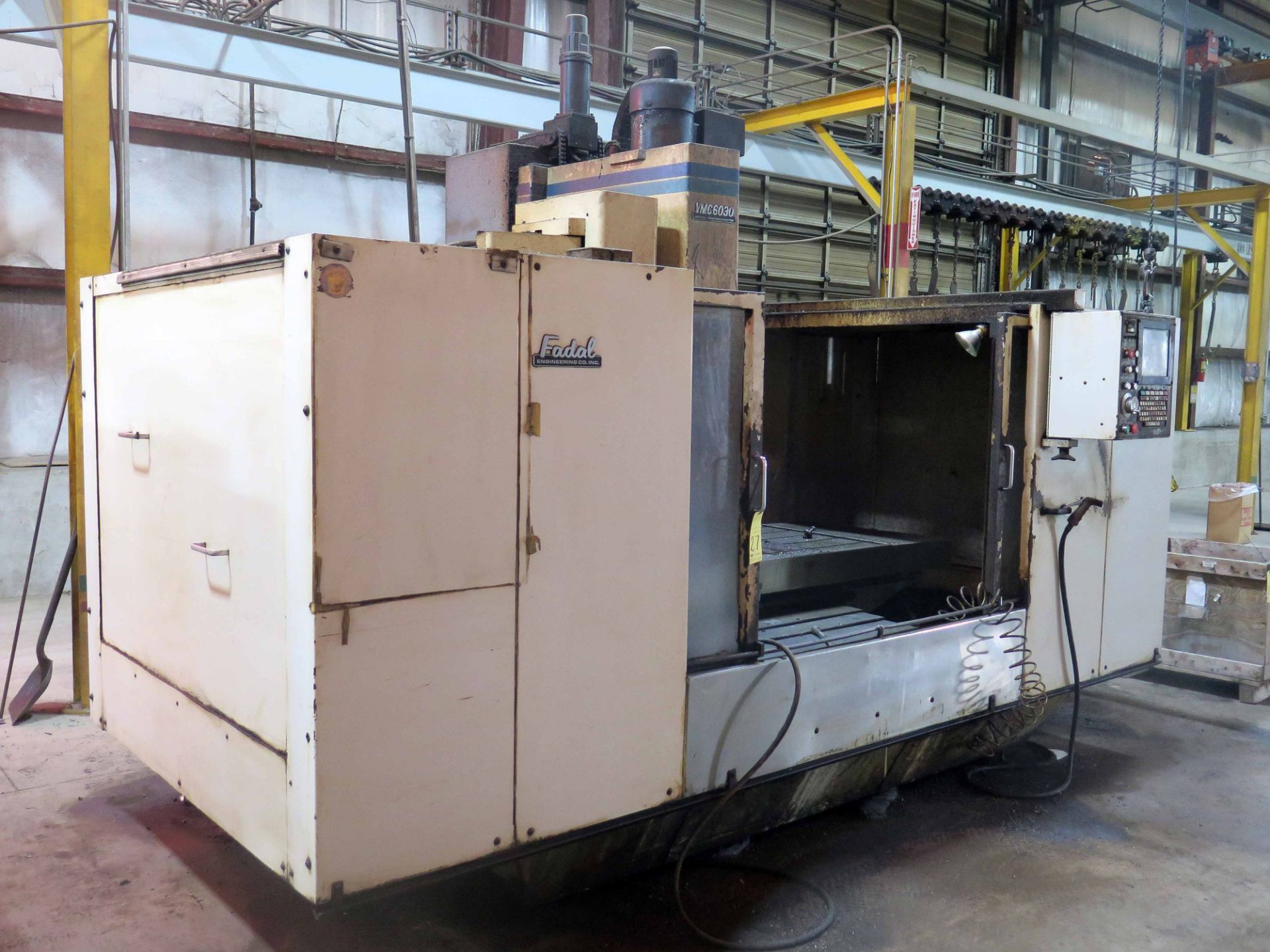 CNC VERTICAL MACHINING CENTER, FADAL MDL. VMC6030HT, new 1991, Fadal CNC88 CNC control, - Image 2 of 4