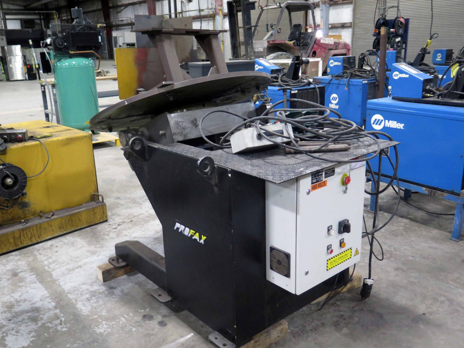 WELDING POSITIONER, PROFAX 6,000 LB. CAP. MDL. WP-6000-4, 47.24" dia. Table, spds: .12 to 1.2 RPM, 0 - Image 2 of 3