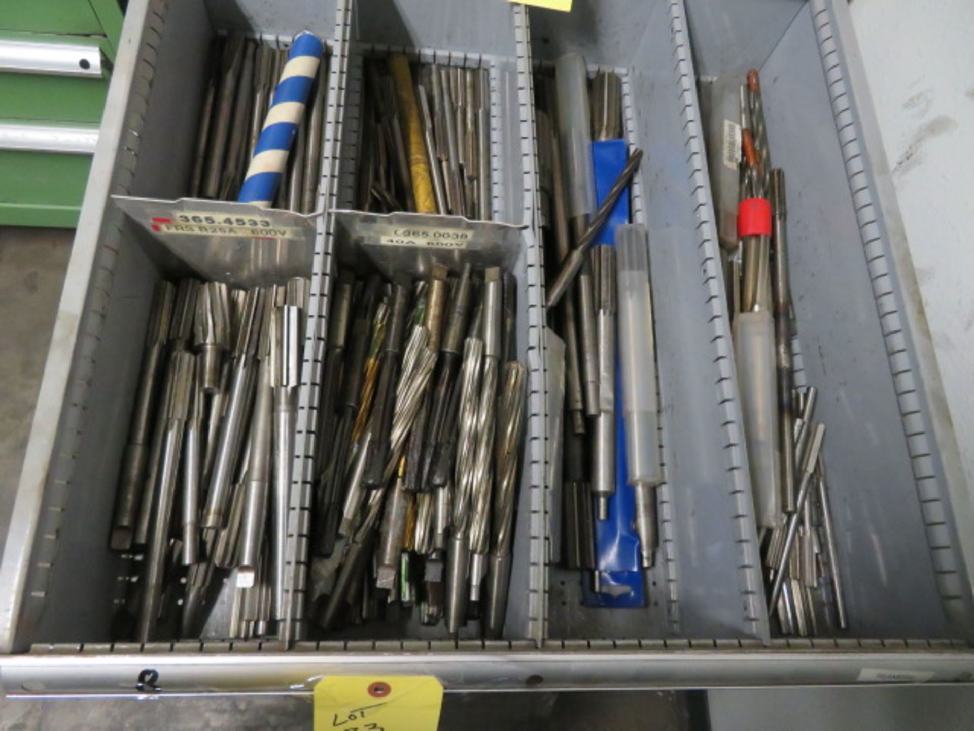 LOT CONSISTING OF: assorted drills & reamers (located in drawer 8)
