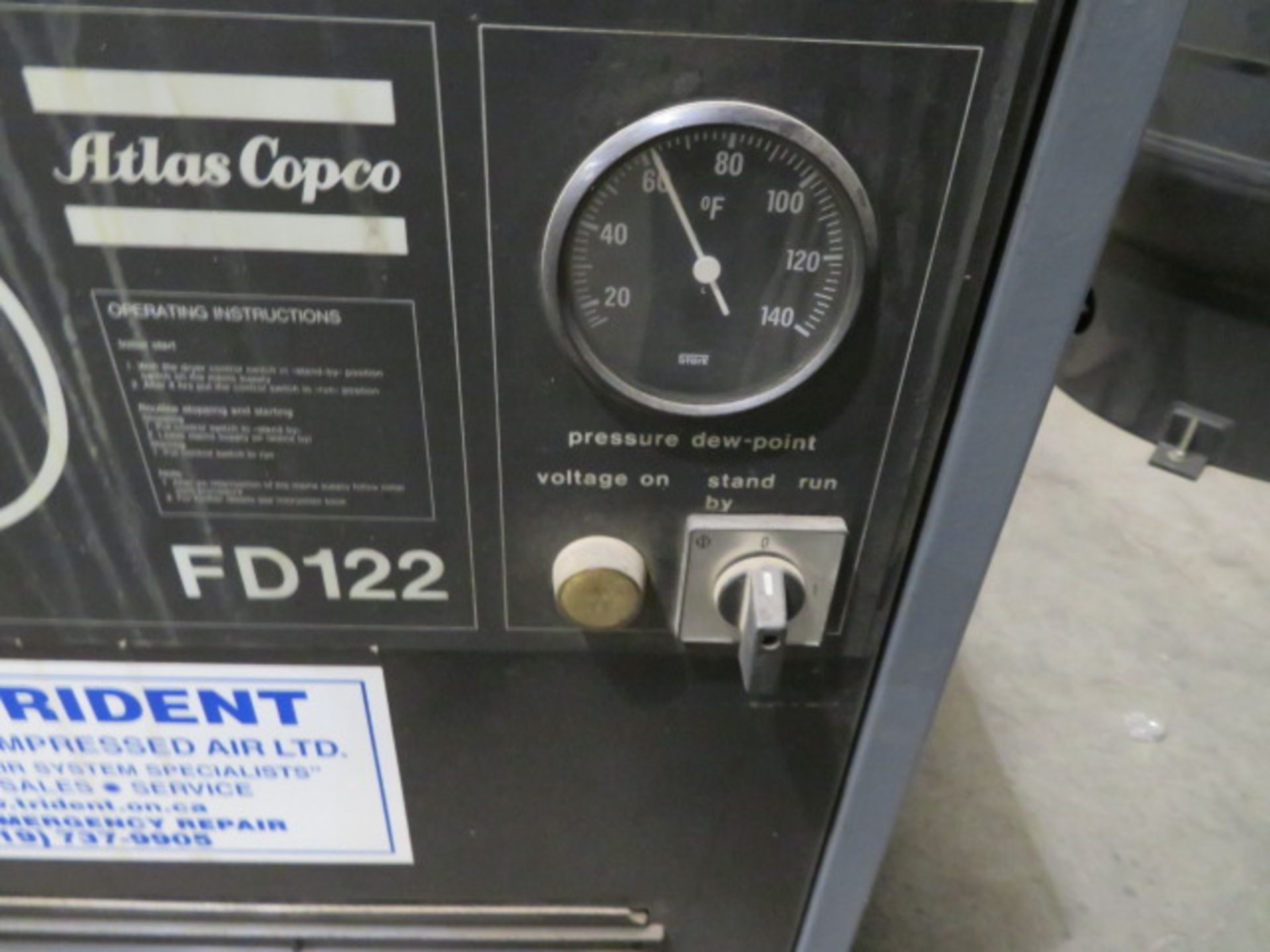 REFRIGERATED AIR DRYER, ATLAS COPCO MDL. FD122 (out of service) - Image 3 of 3