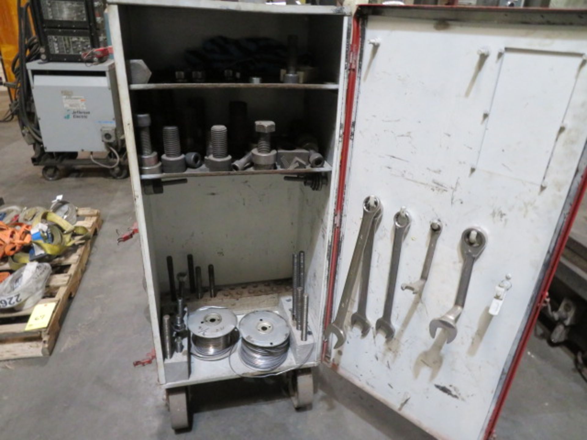 ROLLING CABINET, w/assorted clamps, shims, set-up tooling - Image 4 of 4