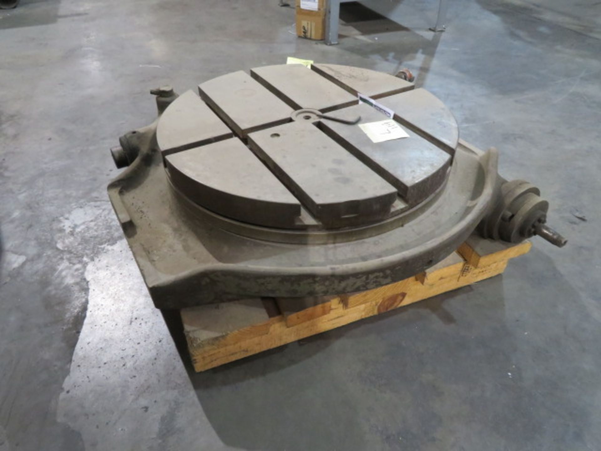 PNEUMATIC T-SLOTTED SINE ROTARY TABLE, 24" dia. - Image 4 of 4